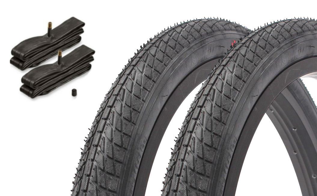 Zestaw opon BMX KUJO Tony T 20 cali x 1,75 cali + dętka AV