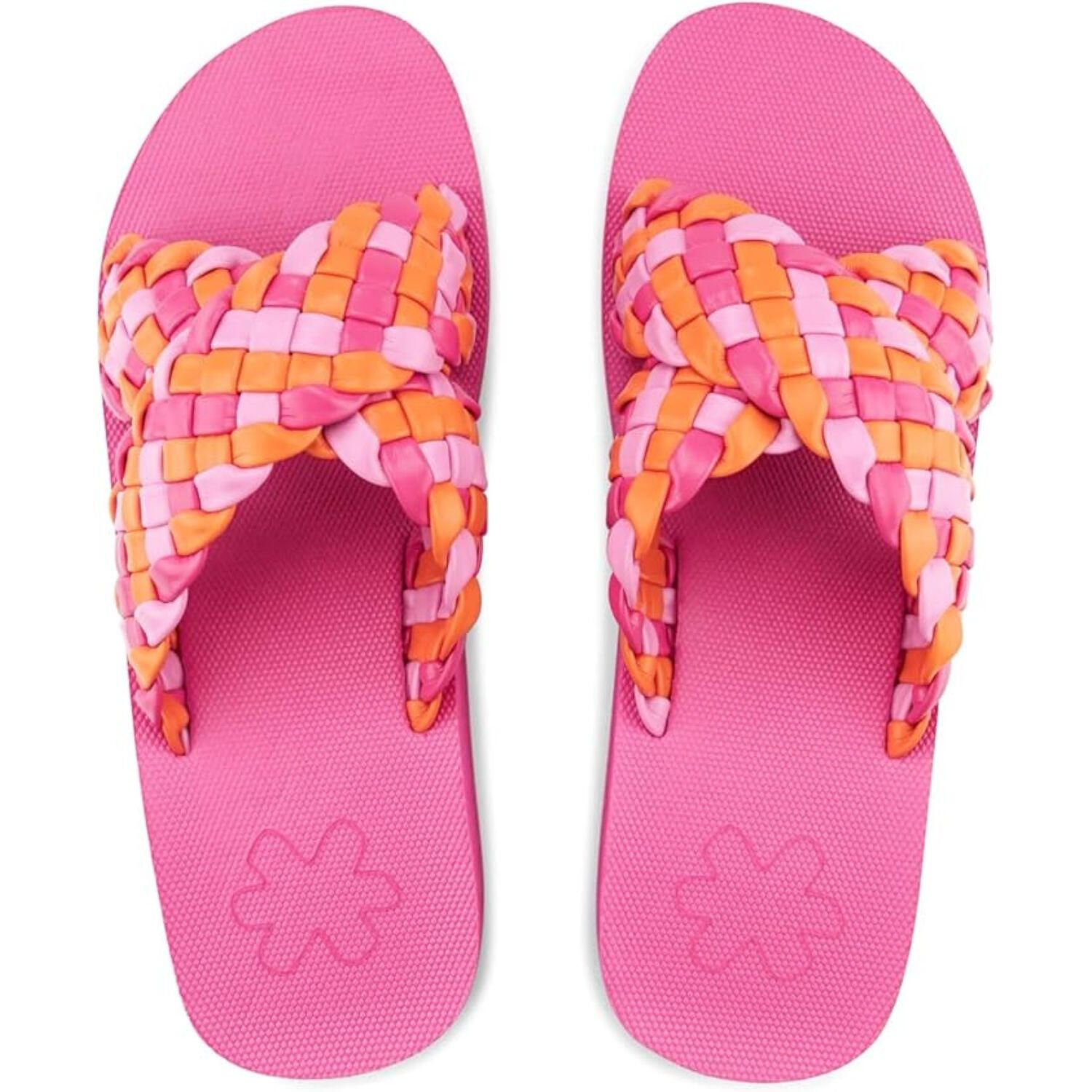 Klapki basenowe damskie Flip Flop Wedgy Cross