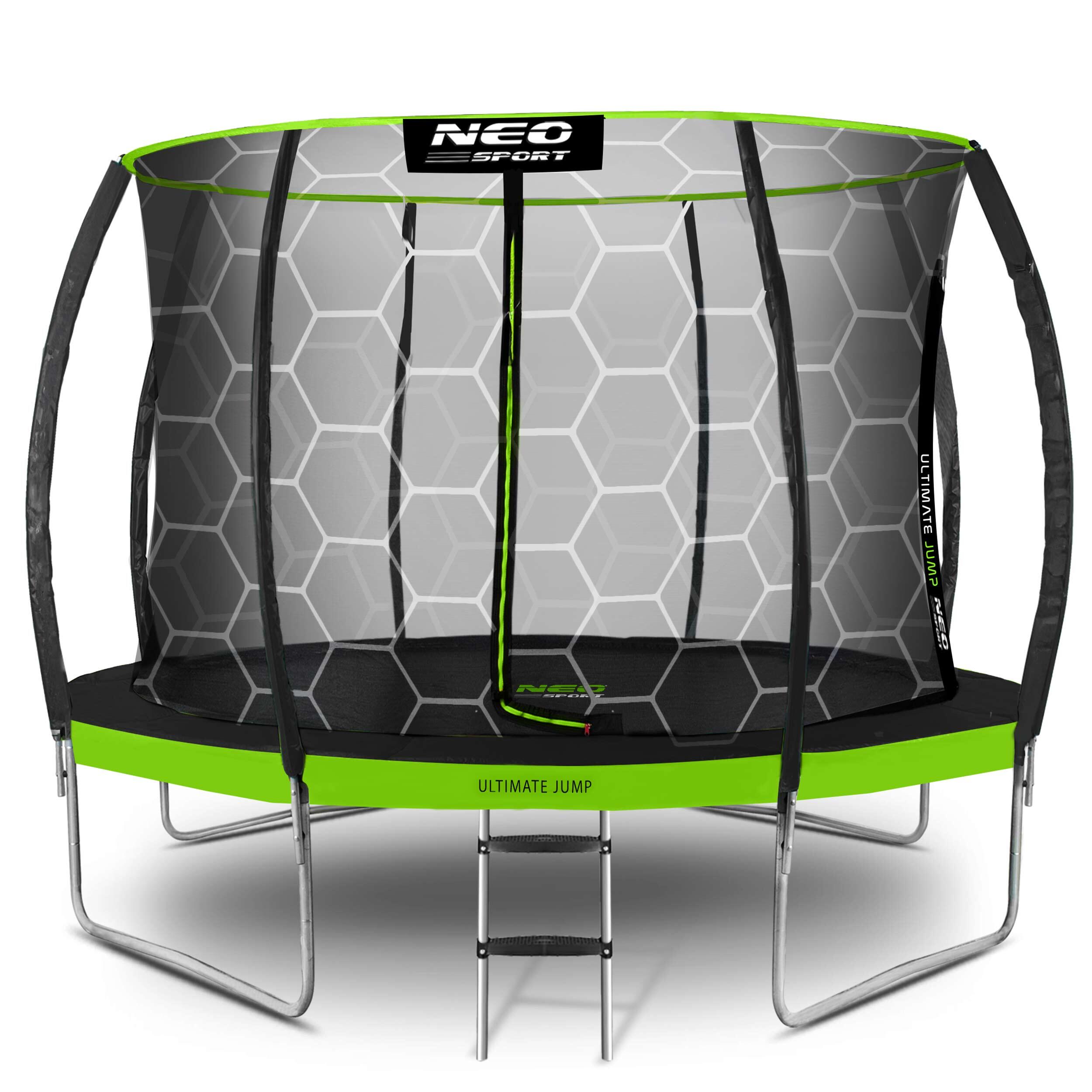 Trampolina ogrodowa z siatką wewnętrzną Neo-Sport 435cm 14ft