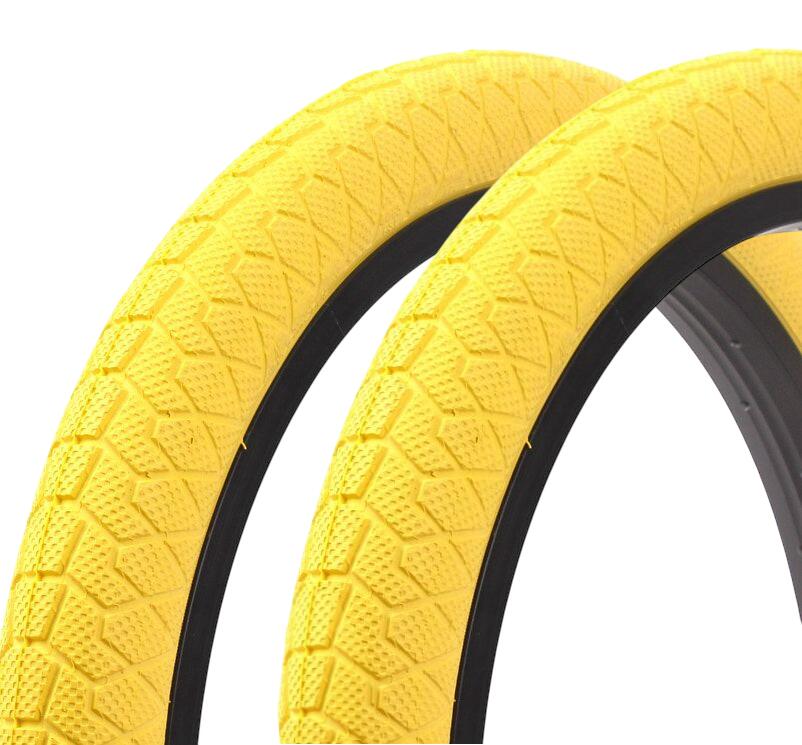 Zestaw opon BMX KENDA 20 cali x 1,95 cala żółty