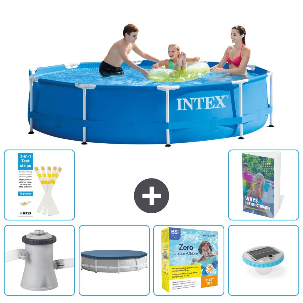INTEX Basen ze stelażem Okrągły - 305x76 cm - 7-częściowy S178