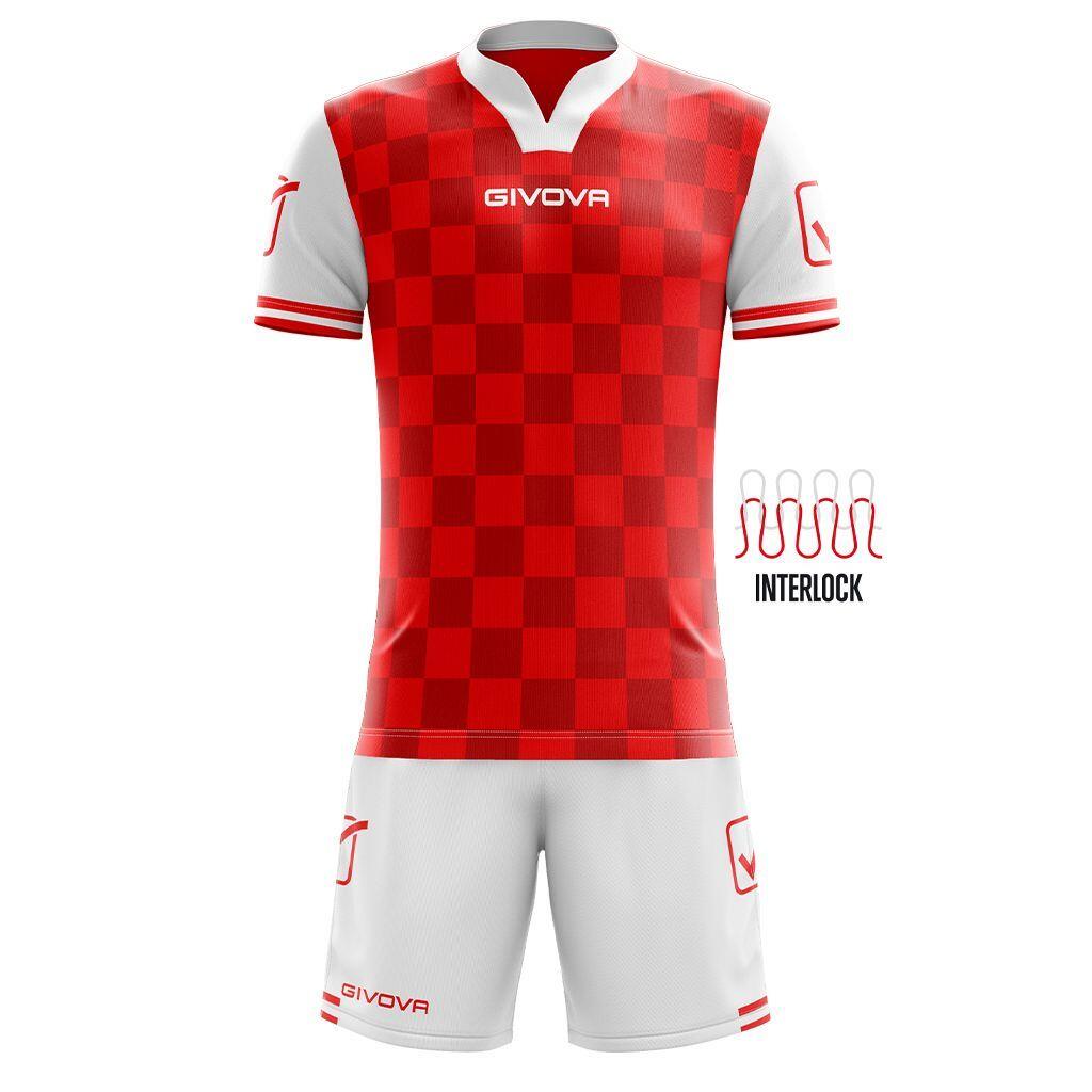 Zestaw sportowy Givova Competition biało-czerwony M