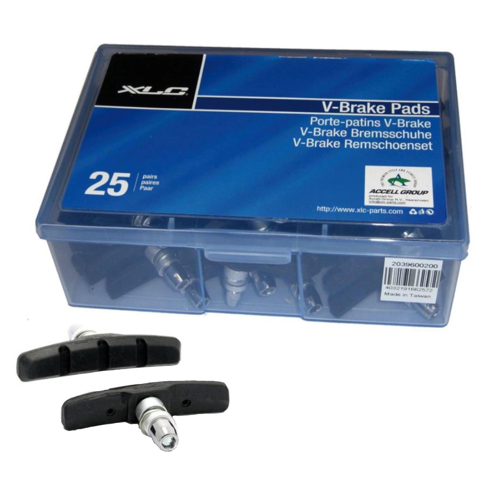 Pudełka po 25 klocków hamulcowych XLC BS-V01 Vbrake