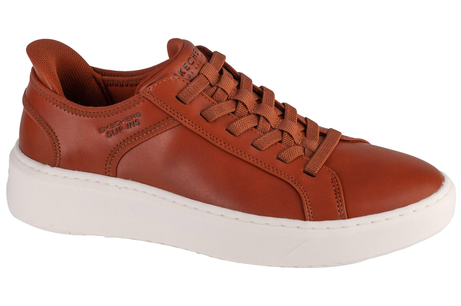Buty SKECHERS COURT BREAK SLIP-INS Brązowy