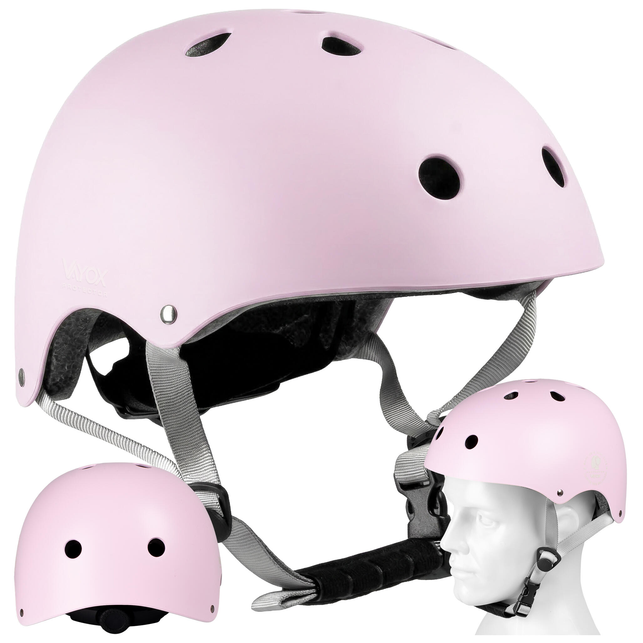Kask na rower, rolki, hulajnogę, deskorolkę Vayox Protector VA0422 55-57,5cm