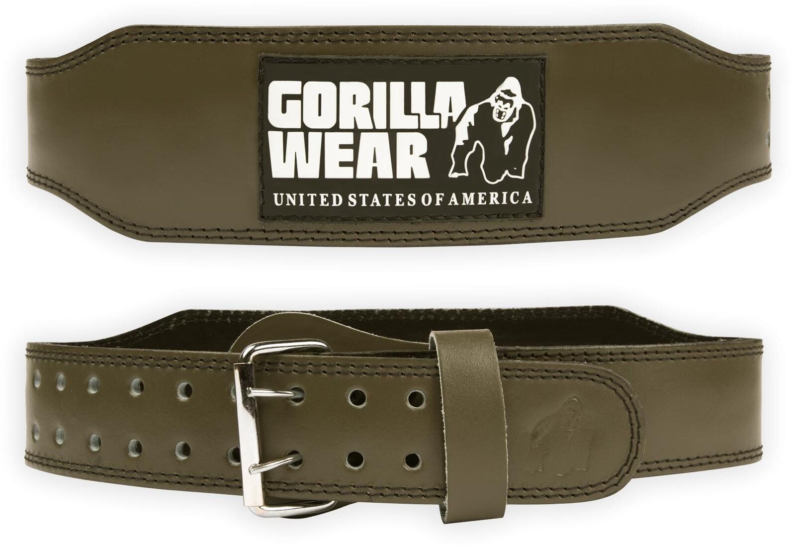 4 Inch Padded Leather Lifting Belt - skórzany pas kulturystyczny z klamrą