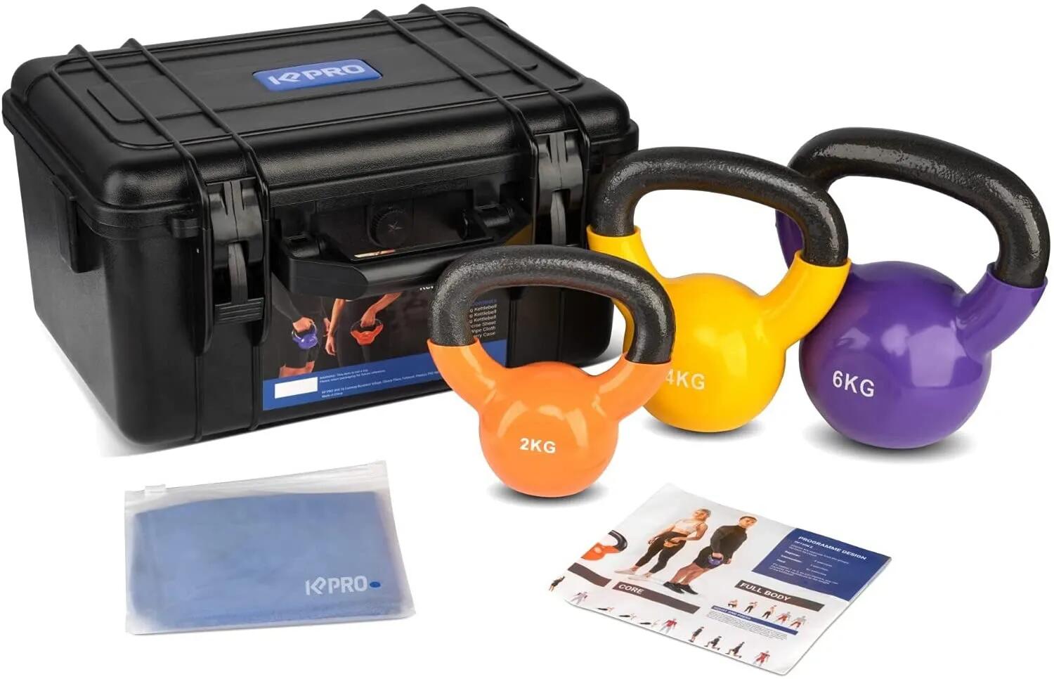 Hantle Kettlebell - Zestaw 3 szt. Mix