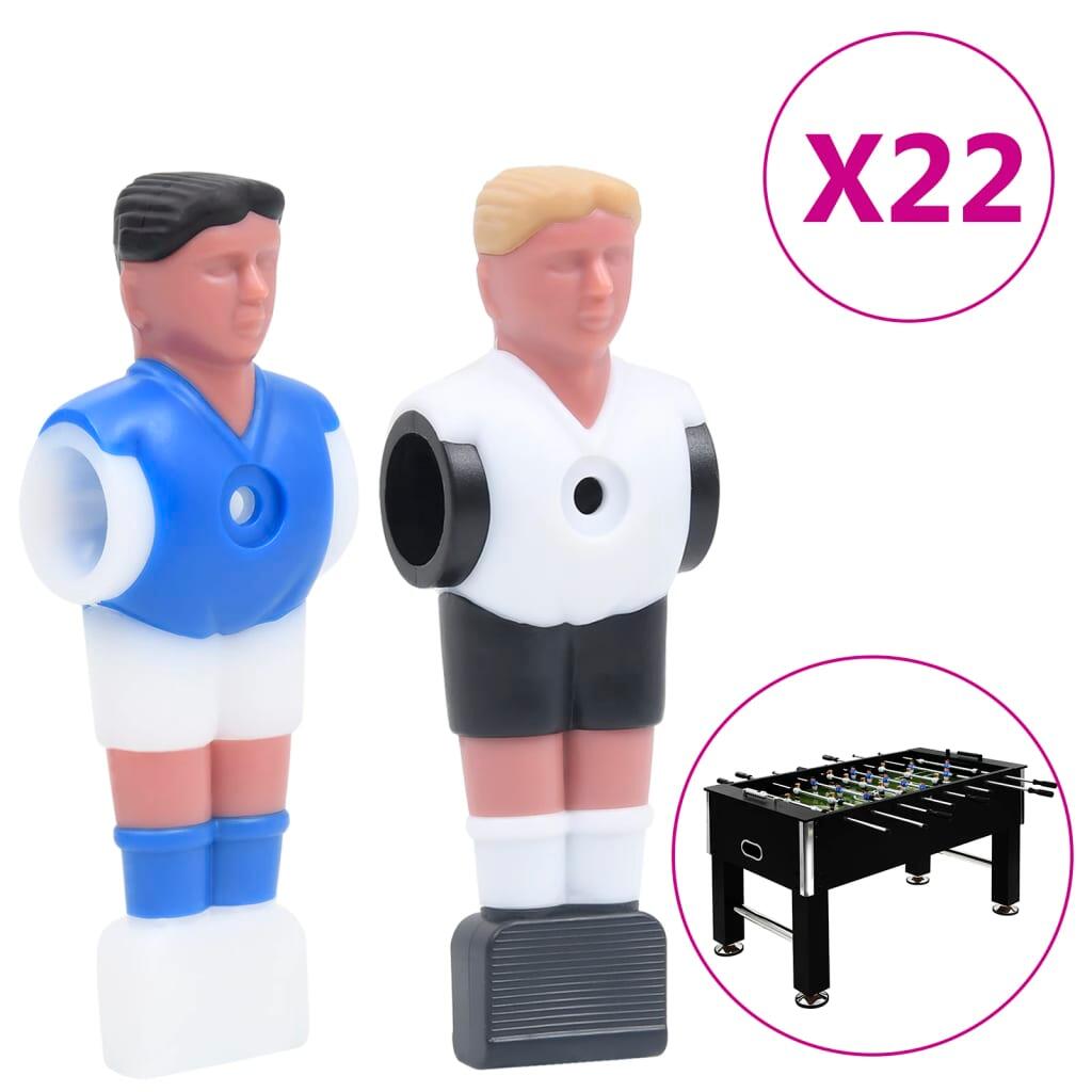 VidaXL Zawodnicy do piłkarzyków na drążek 15,9 mm 22 sztuki