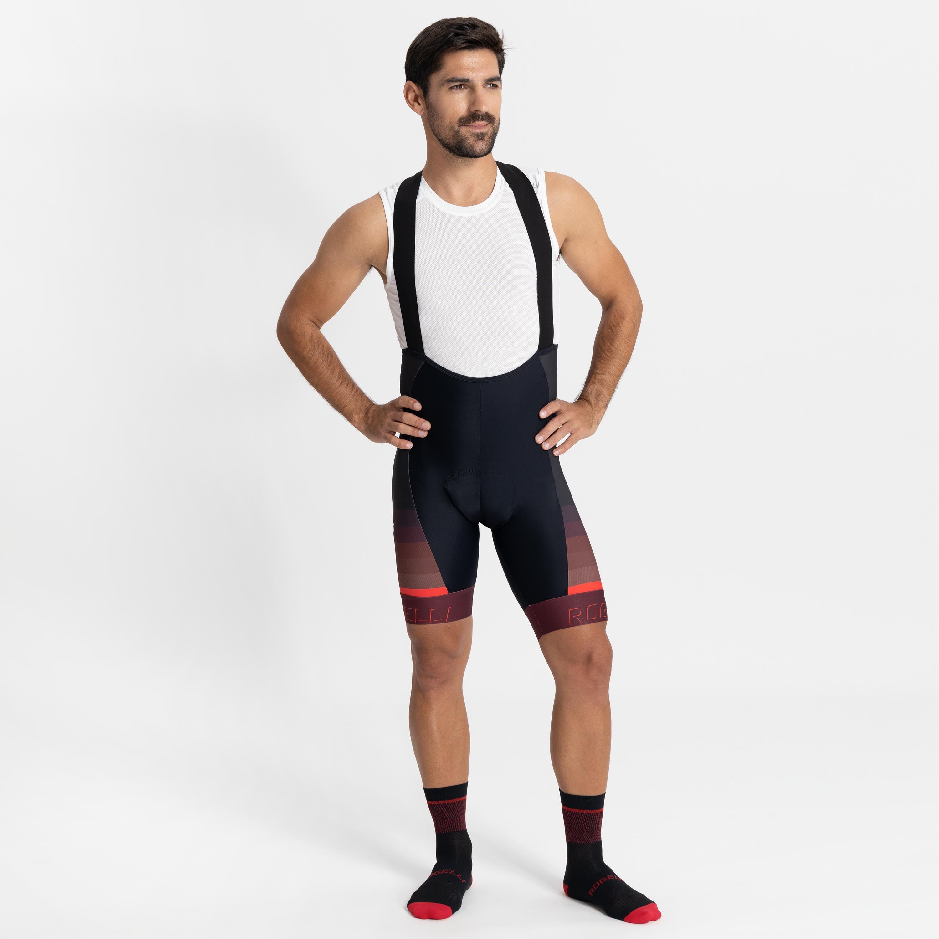 Spodenki rowerowe na szelkach męskie Rogelli Hero II
