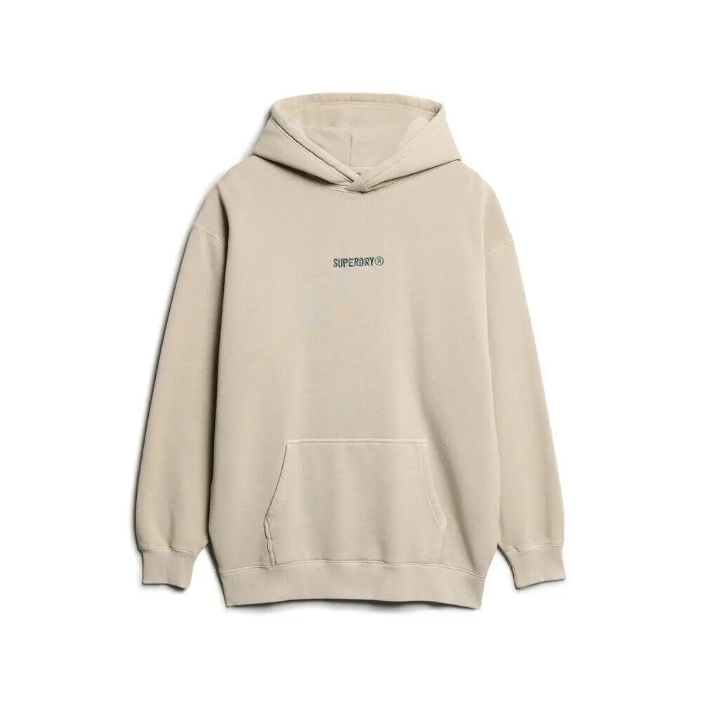 Luźna bluza z kapturem z wzorem i małym logo Superdry