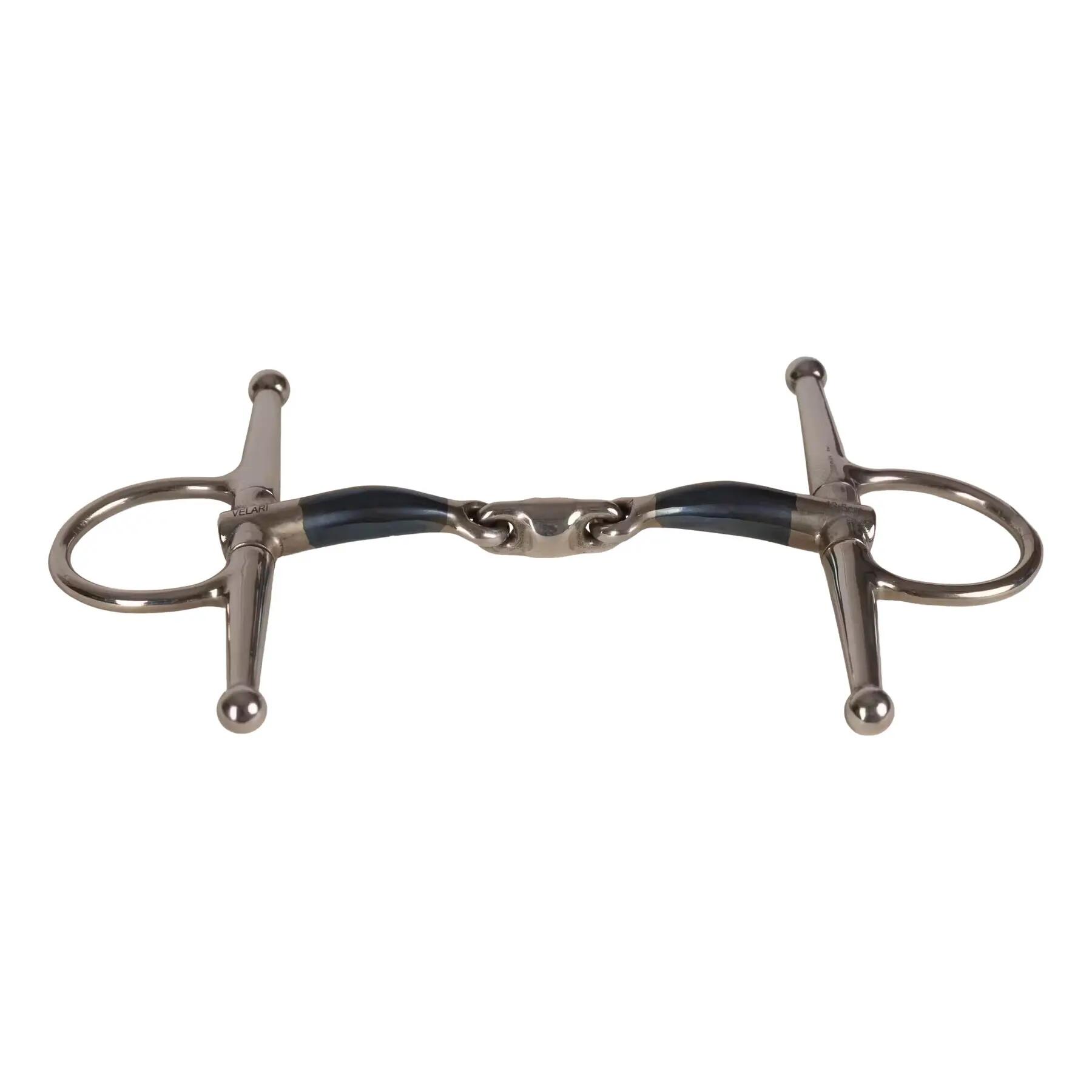 Wędzidło podwójne bridle dla konia Velari Full Cheek Bit Sweet Iron 14mm 14,5cm