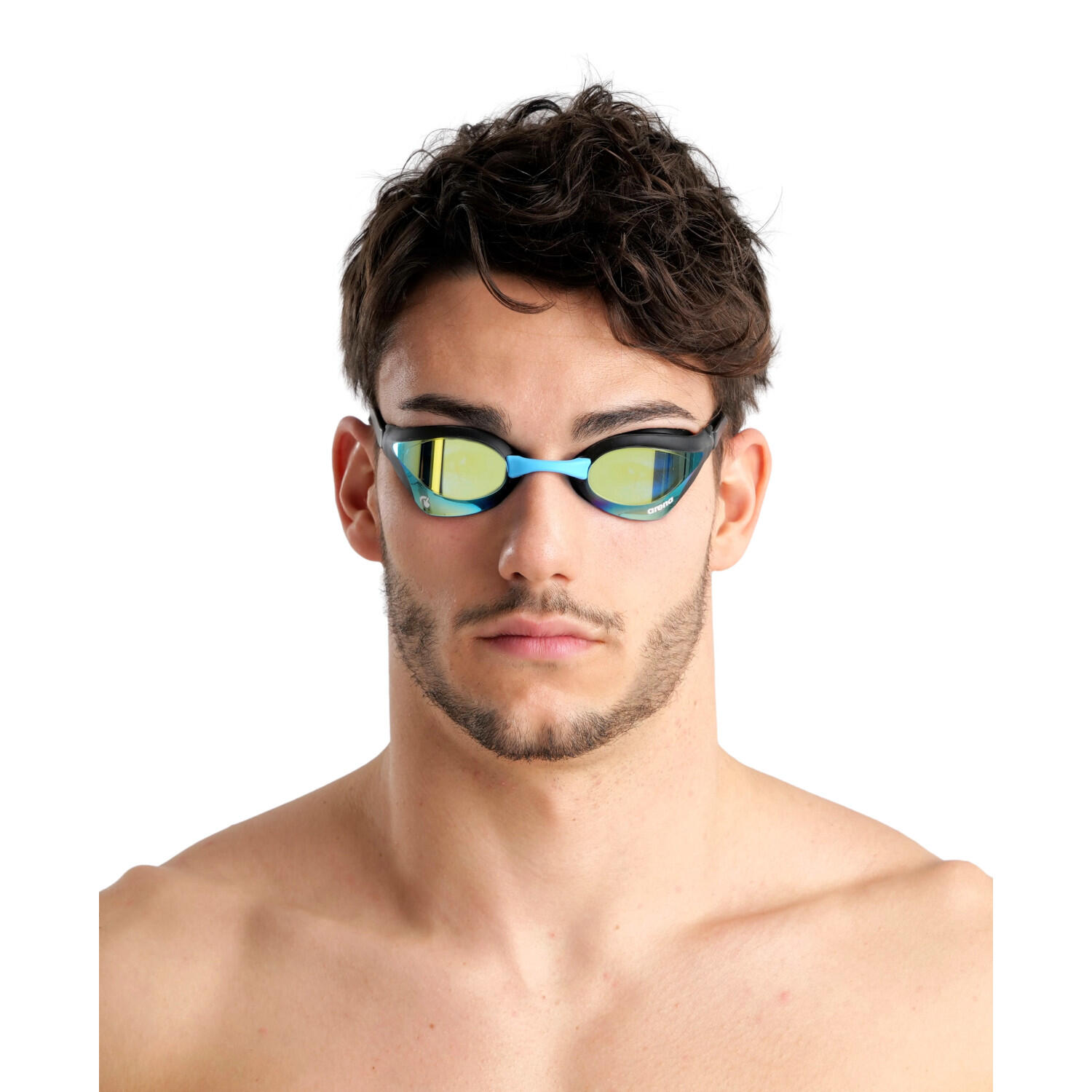 Arena Zwembril Cobra Core Swipe Mirror Aqua/Zwart