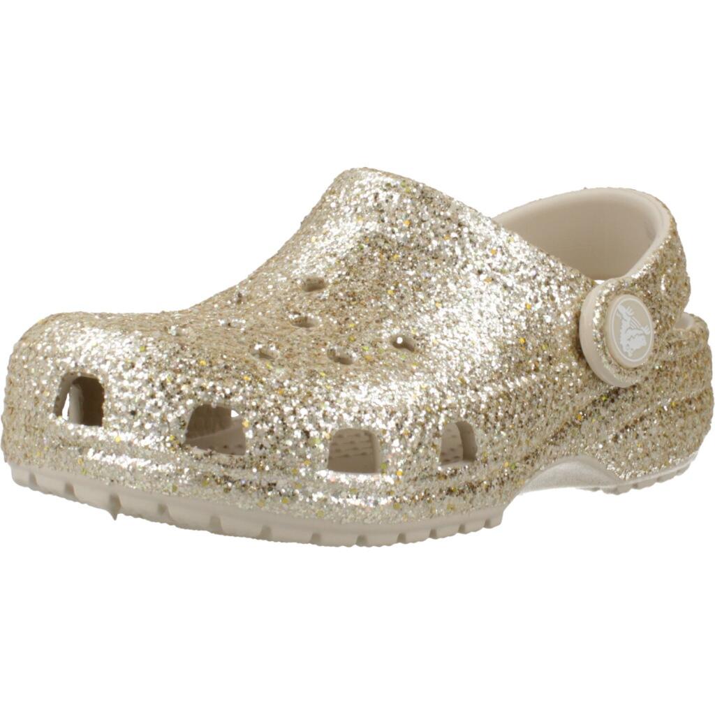 Sandały CROCS CLASSIC CHUNKY GLITT Złoty