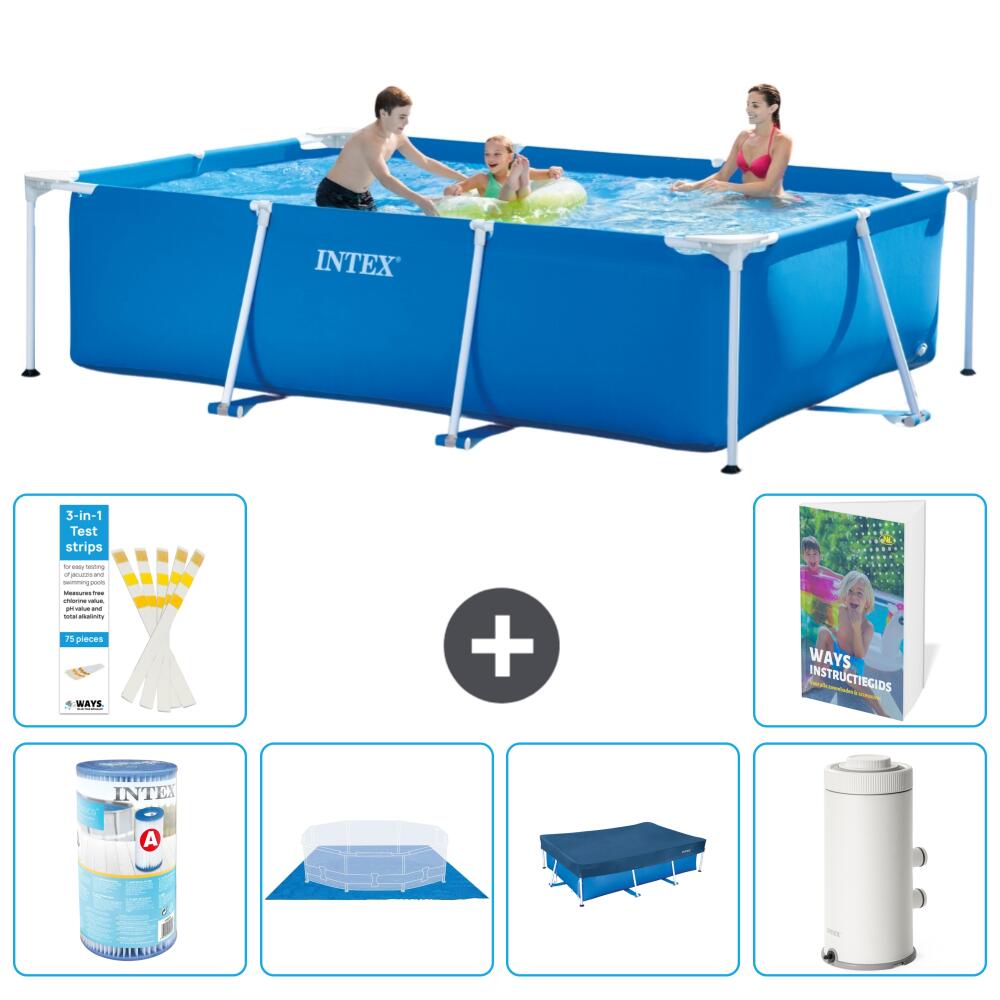 INTEX Basen ze stelażem Prostokątny - 300x200x75 cm - 7-częściowy S72
