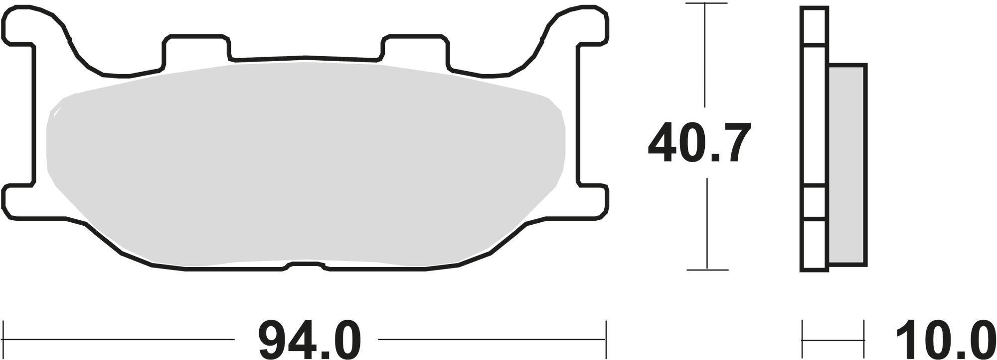 TRW MCB 666 SV Klocki Hamulcowe Sintered Metal dla Rowerów