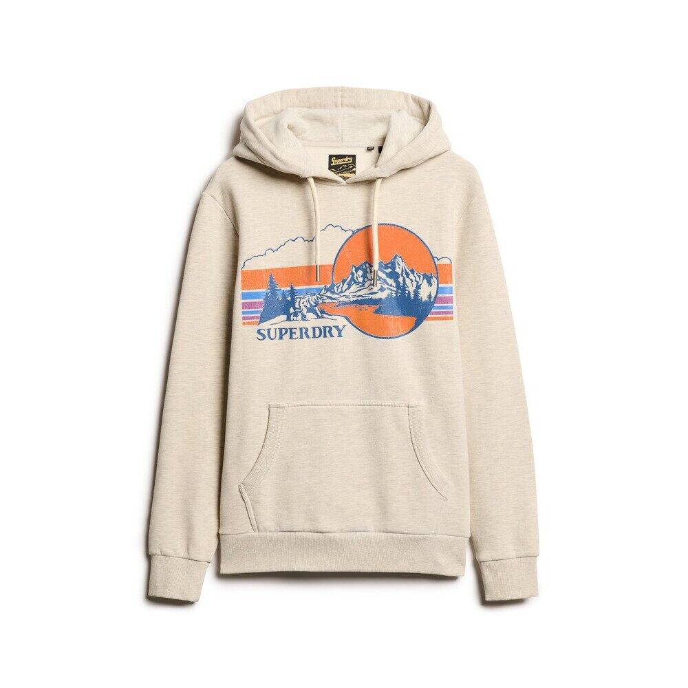 Bluza z kapturem w paski z wzorem Superdry