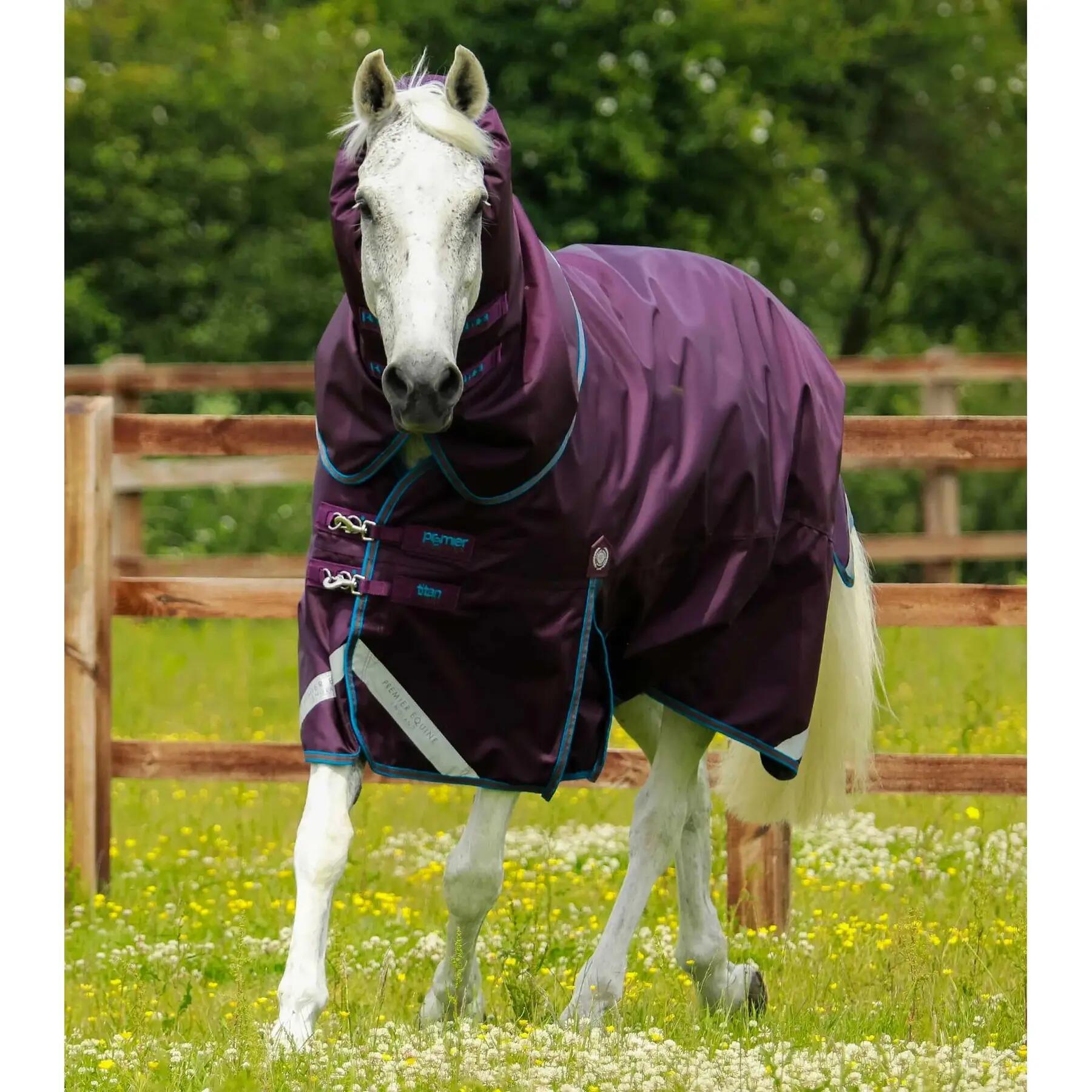 Derka zewnętrzna dla koni z osłoną szyi Premier Equine Titan 200 g