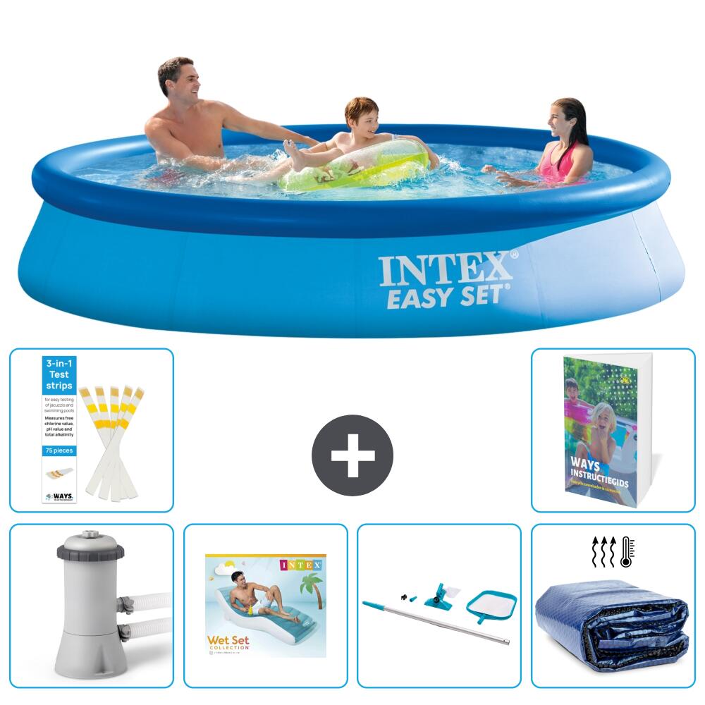 INTEX Basen Easy Set Okrągły - 366x76 cm - 7-częściowy S270