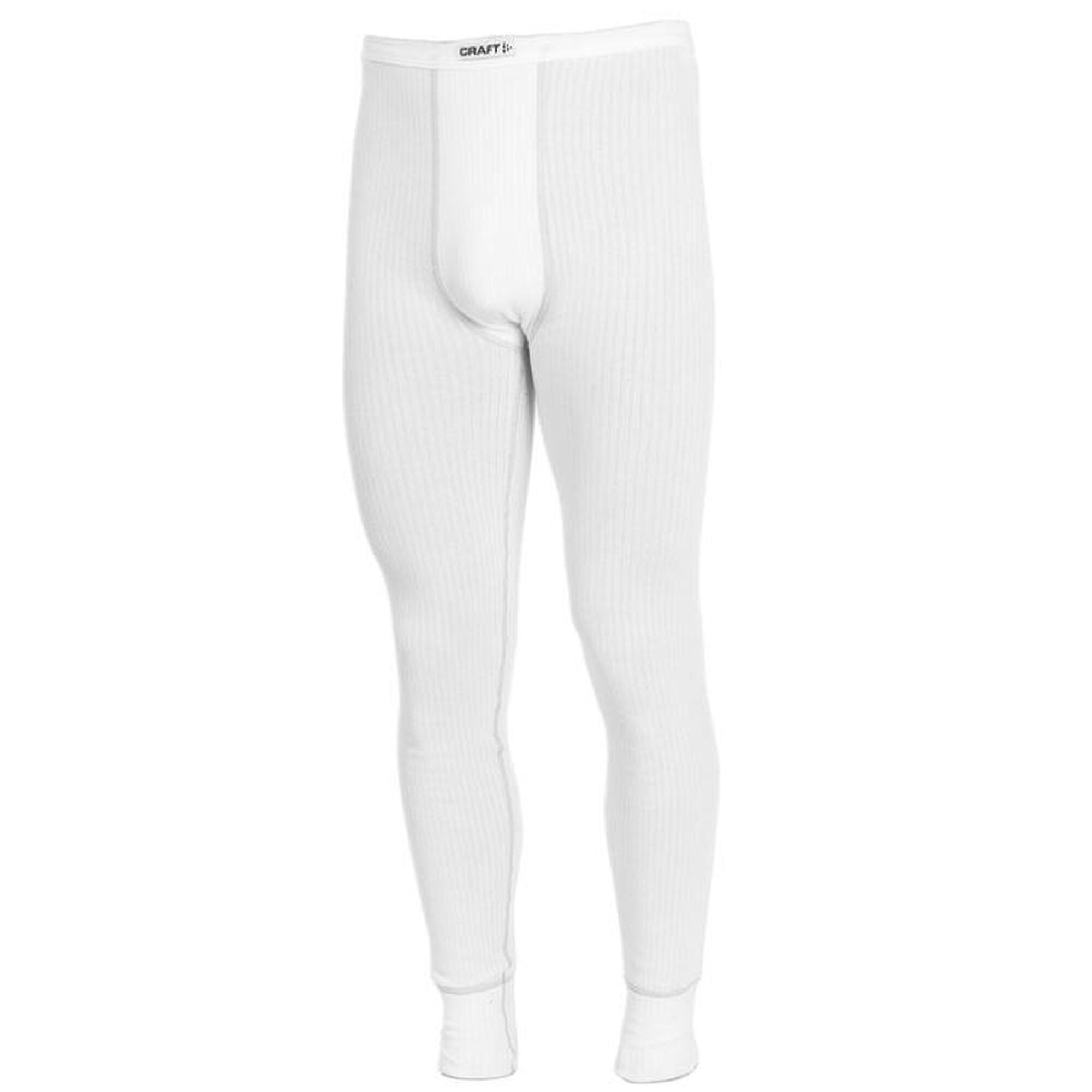 Długie białe spodnie termiczne dla mężczyzn 2XL