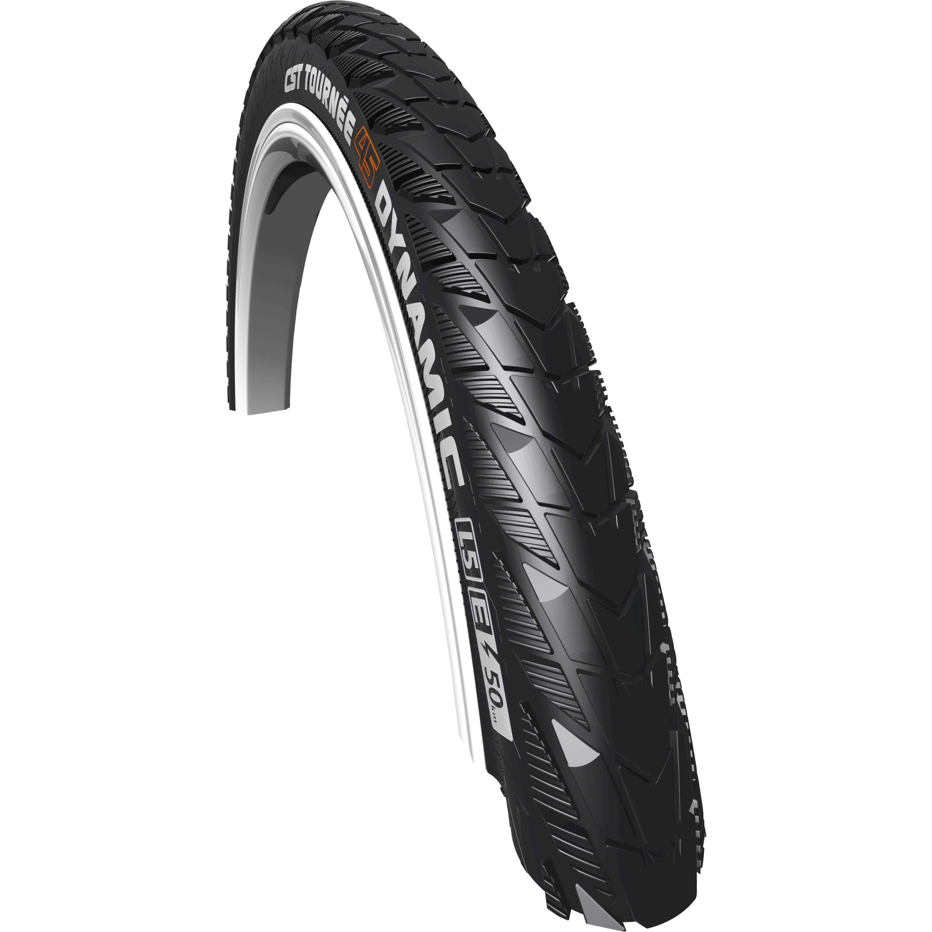 Opona Tournée Dynamic 28 X 1.50 / 40-622 Mm - Czarna Z Odblaskiem
