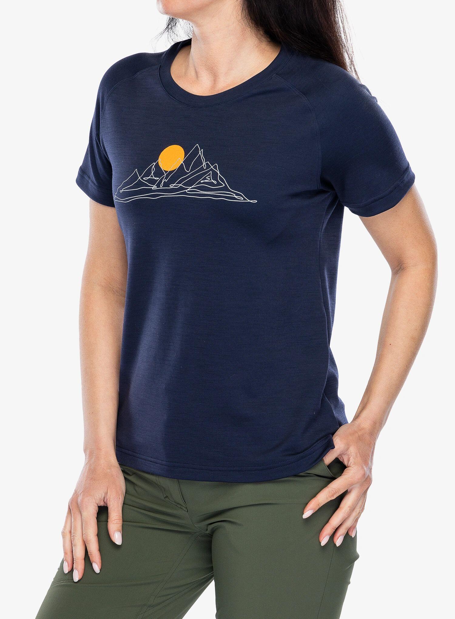 Koszulka merino damska Sensor Merino Blend Moon SS Tee