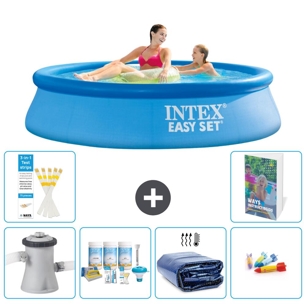INTEX Basen Easy Set Okrągły - 244x61 cm - 7-częściowy S282