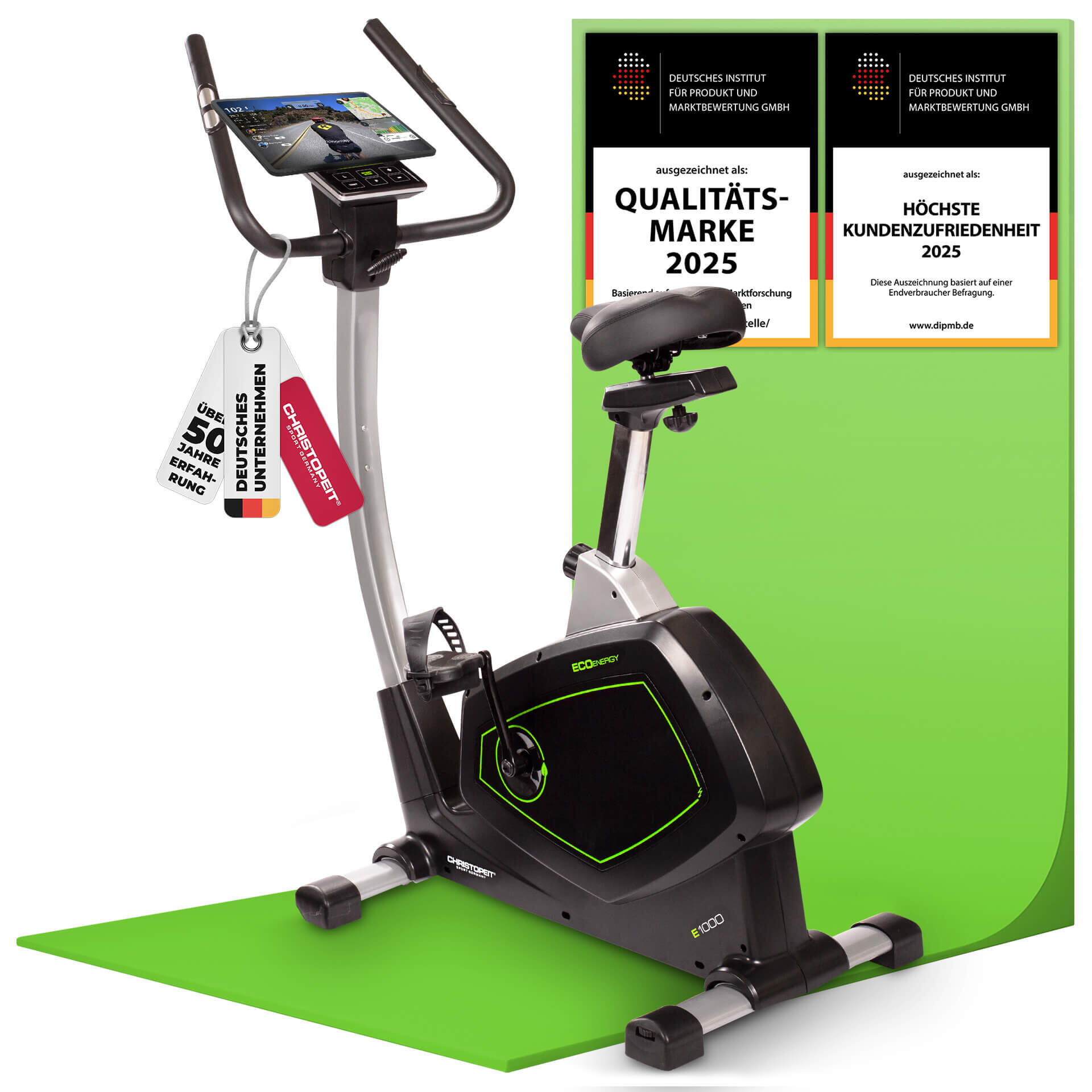 Rower treningowy magnetyczny Christopeit ECO1000 z generatorem prądu