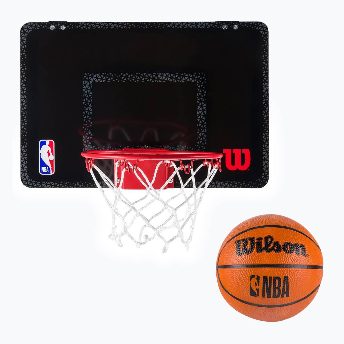 Mini tablica Wilson NBA do kosza Forge Team Hoop czarna + piłka - WTBA3001FRGNBA