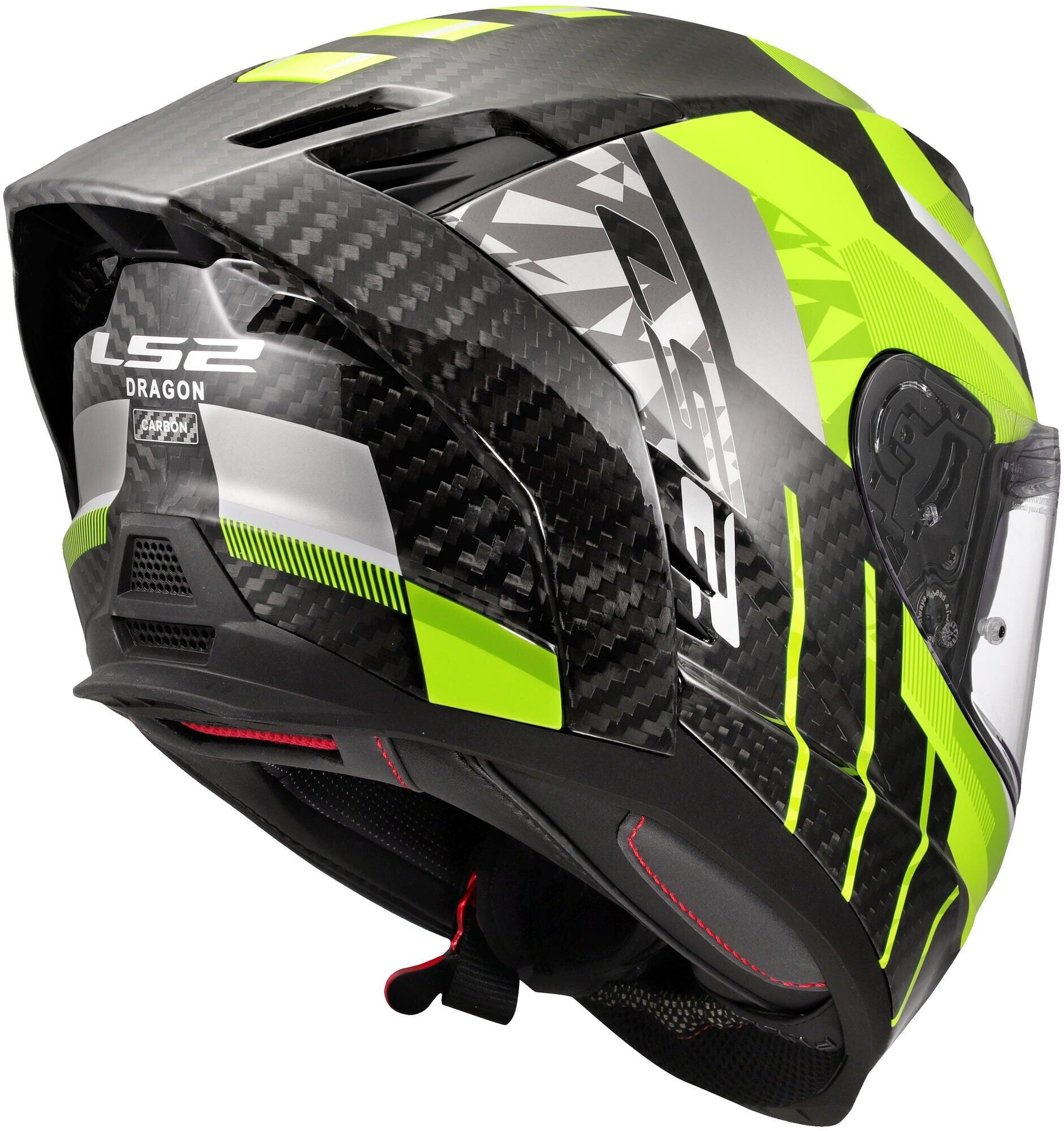 Kask integralny LS2 FF807 Dragon Trax L żółty/szary