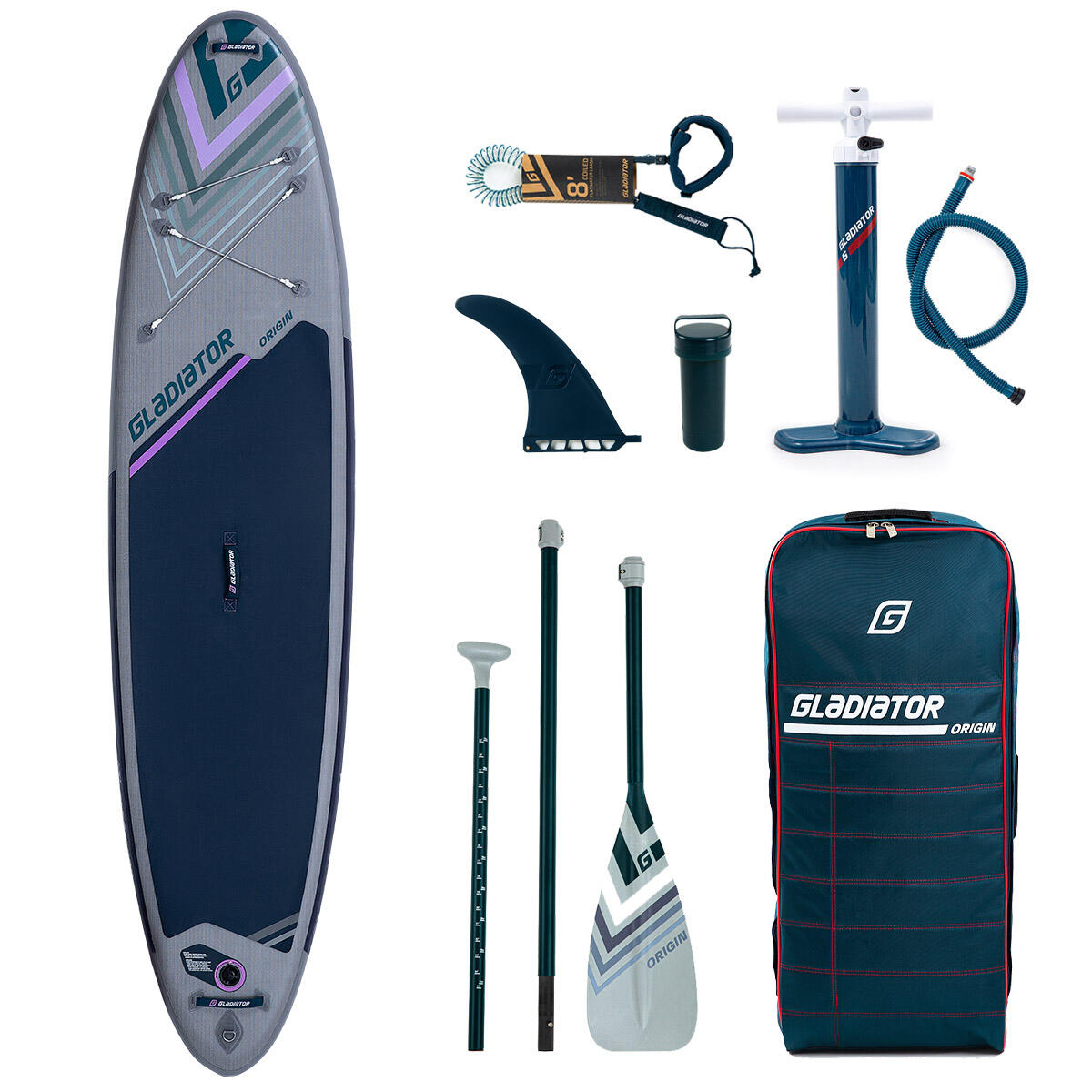 Pompowana deska SUP Gladiator Origin Allround M 10'4 z wiosłem