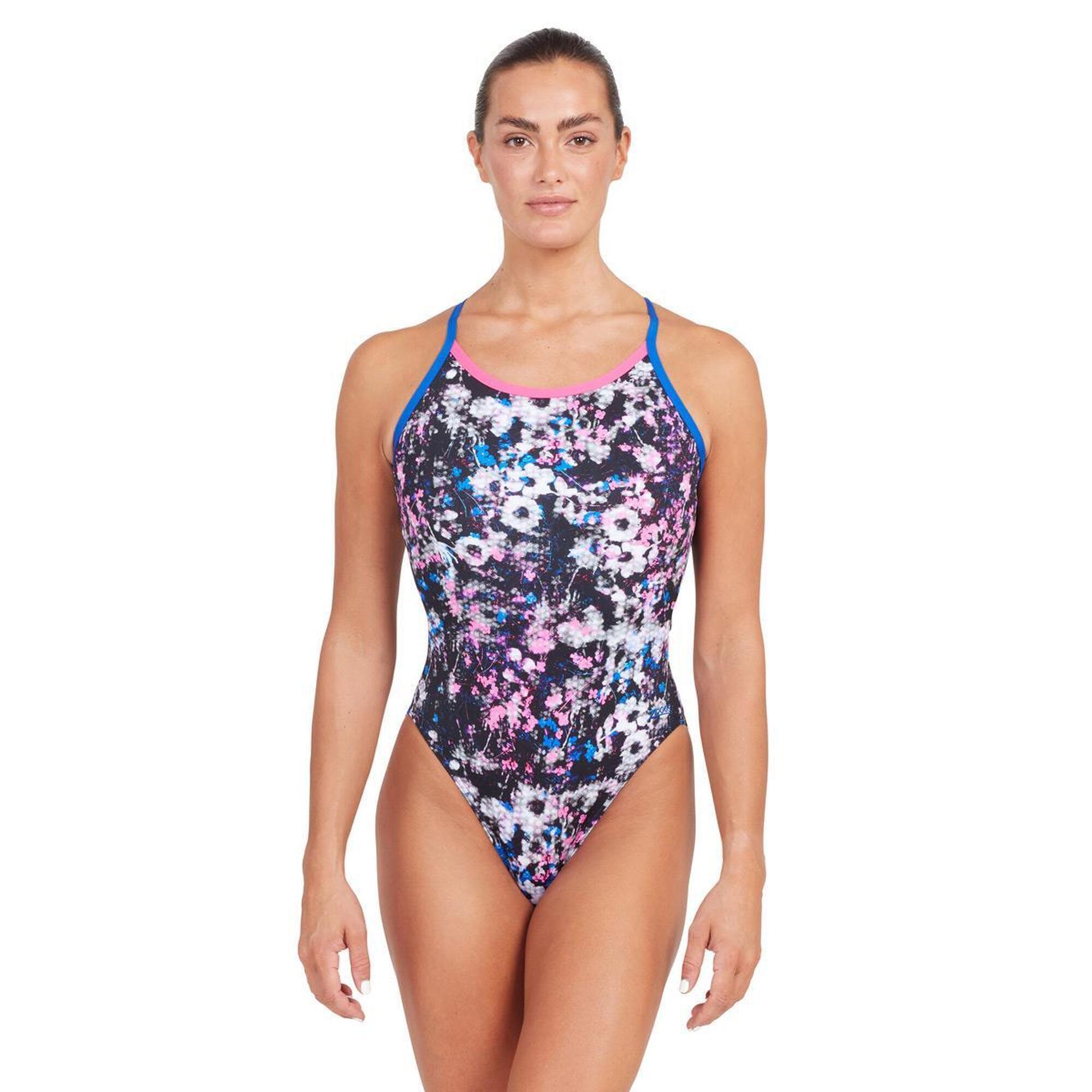 Strój Kąpielowy Zoggs Flowerbox Sprintback - Rozmiar 32