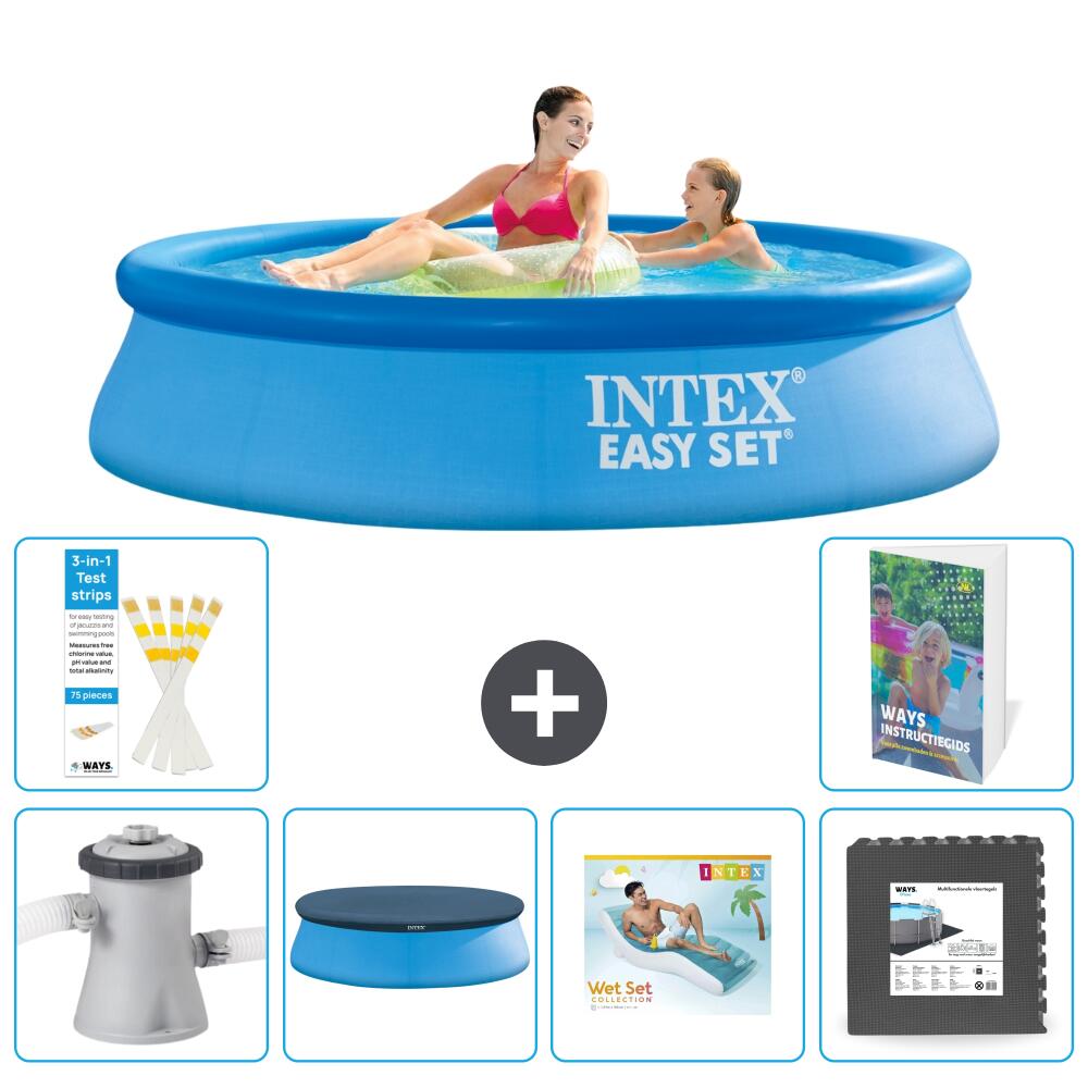 INTEX Basen Easy Set Okrągły - 244x61 cm - 7-częściowy S223
