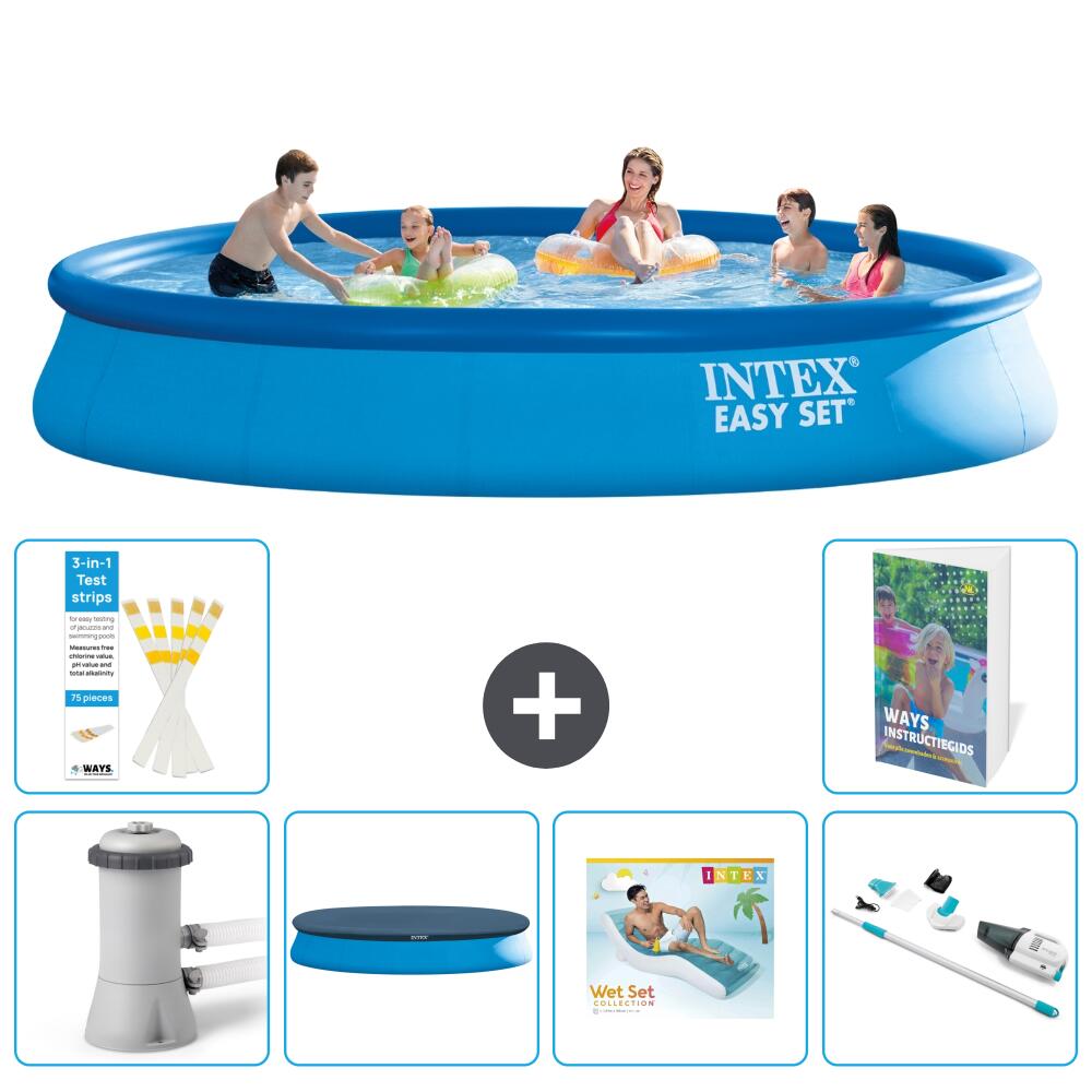 INTEX Basen Easy Set Okrągły - 457x84 cm - 7-częściowy S236