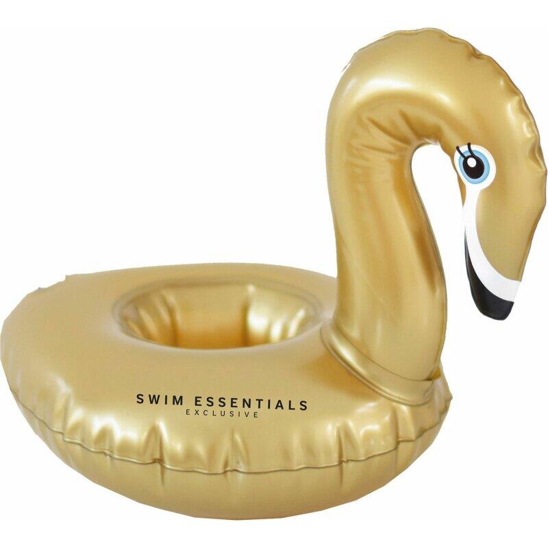 nadmuchiwaną podstawkę na puszki Swim Essentials Swan Złoty