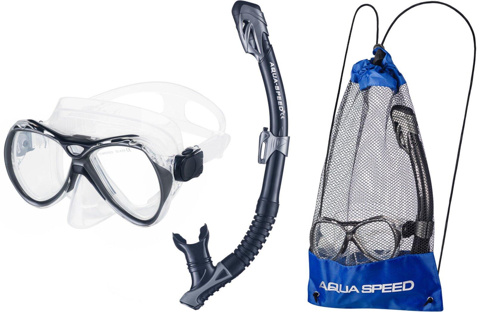 Zestaw do snorkelingu dla dorosłych Aqua Speed Manus Borneo + worek