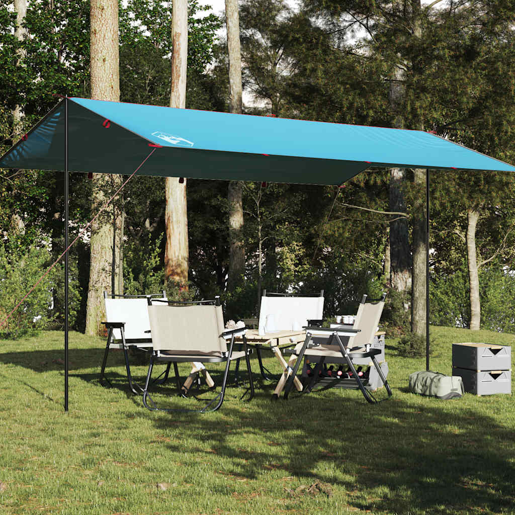 VidaXL Płachta campingowa wodoodporna 500 x 294 cm niebieska