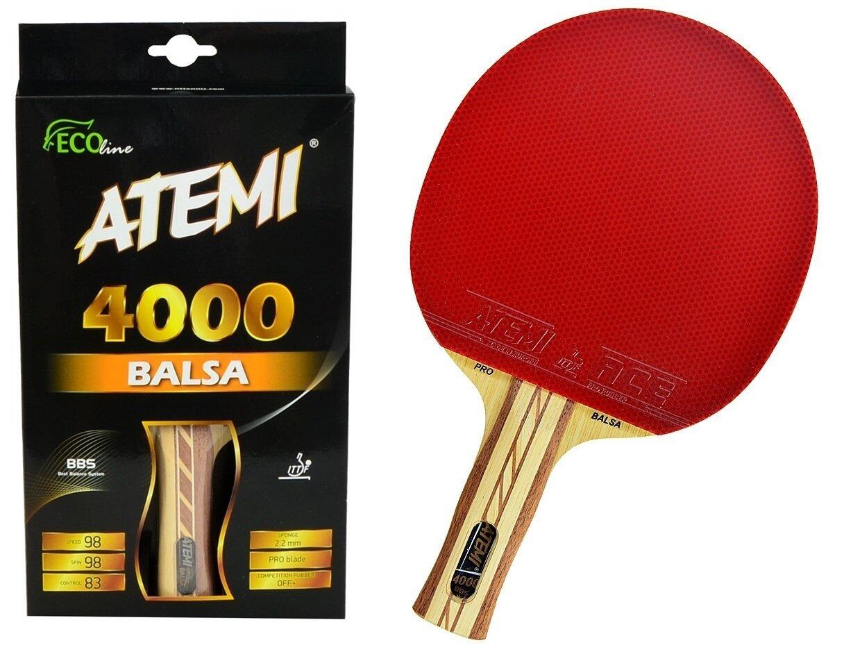 Rakietka do tenisa stołowego Atemi 4000 Balsa anatomical
