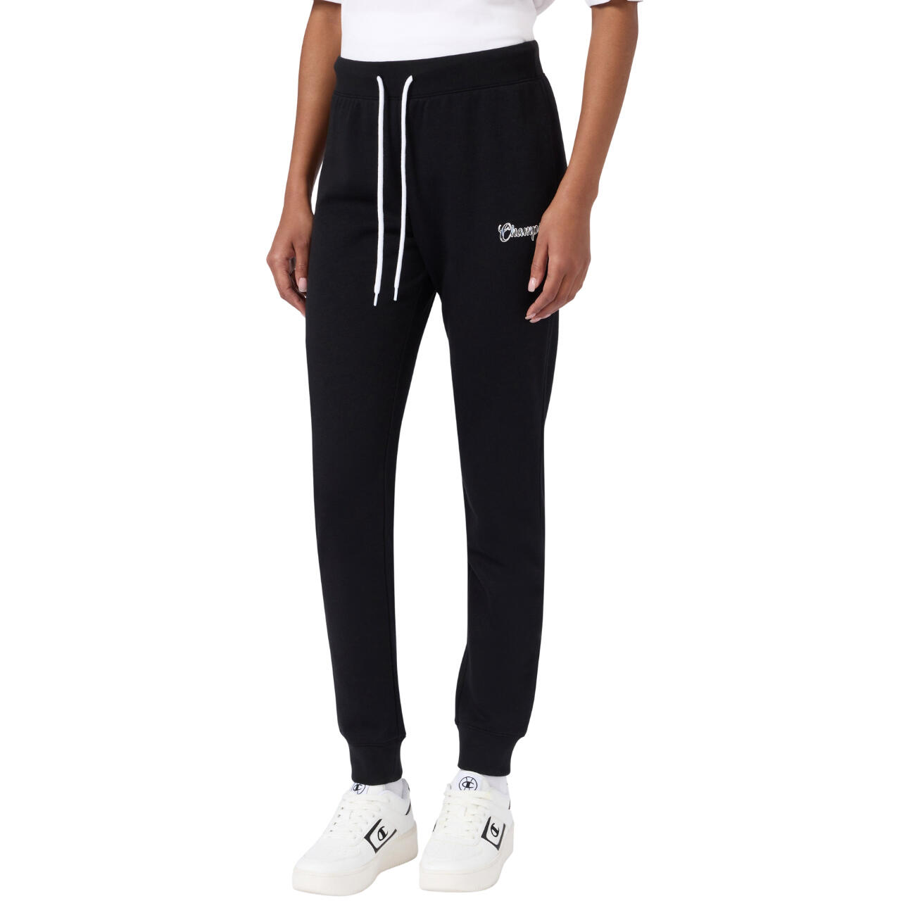 Spodnie damskie Champion Rib Cuff Pants czarne 118256 KK001 ROZMIAR L