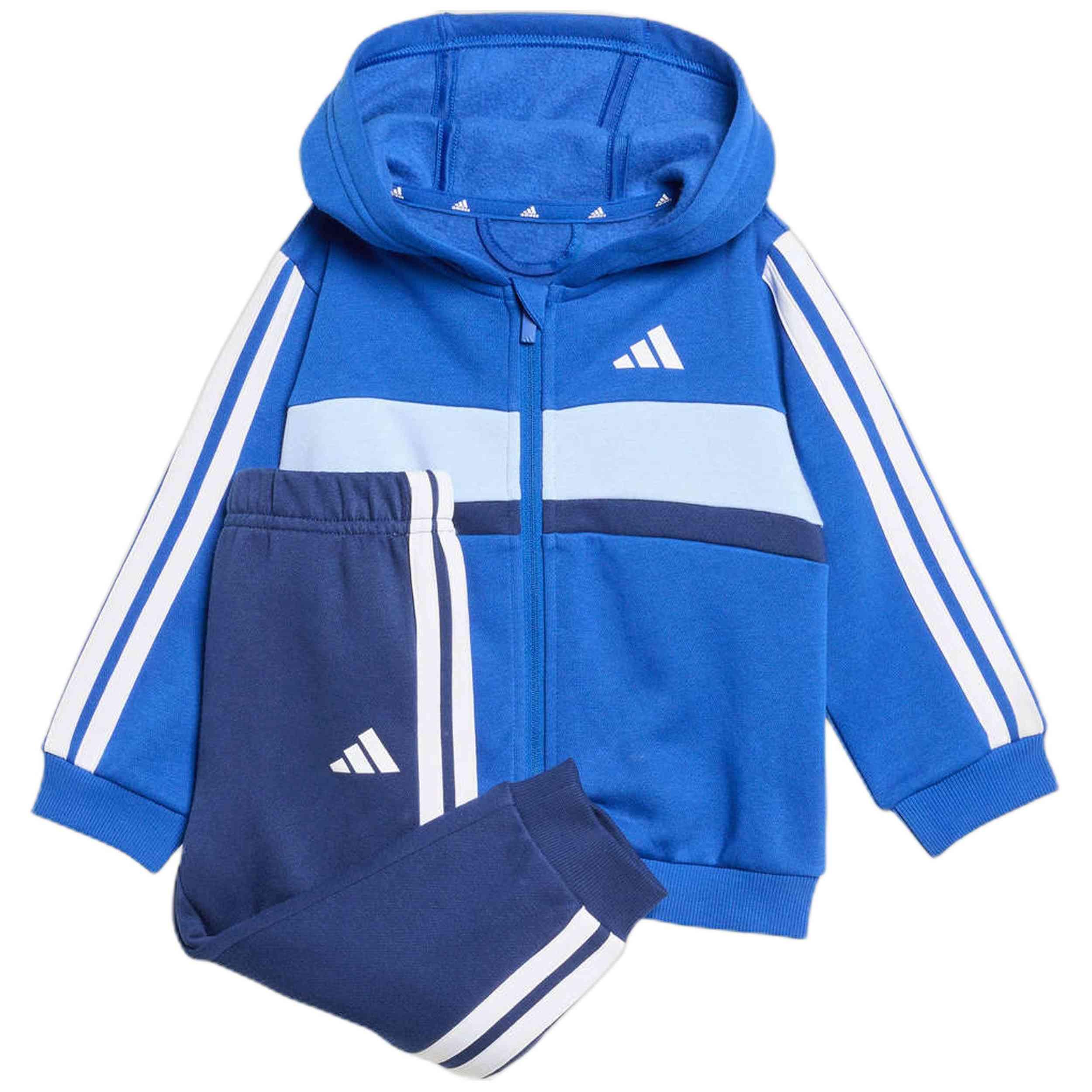 Adidas Essentials Tiberio dziecięcy dres 3 Stripes Fleece