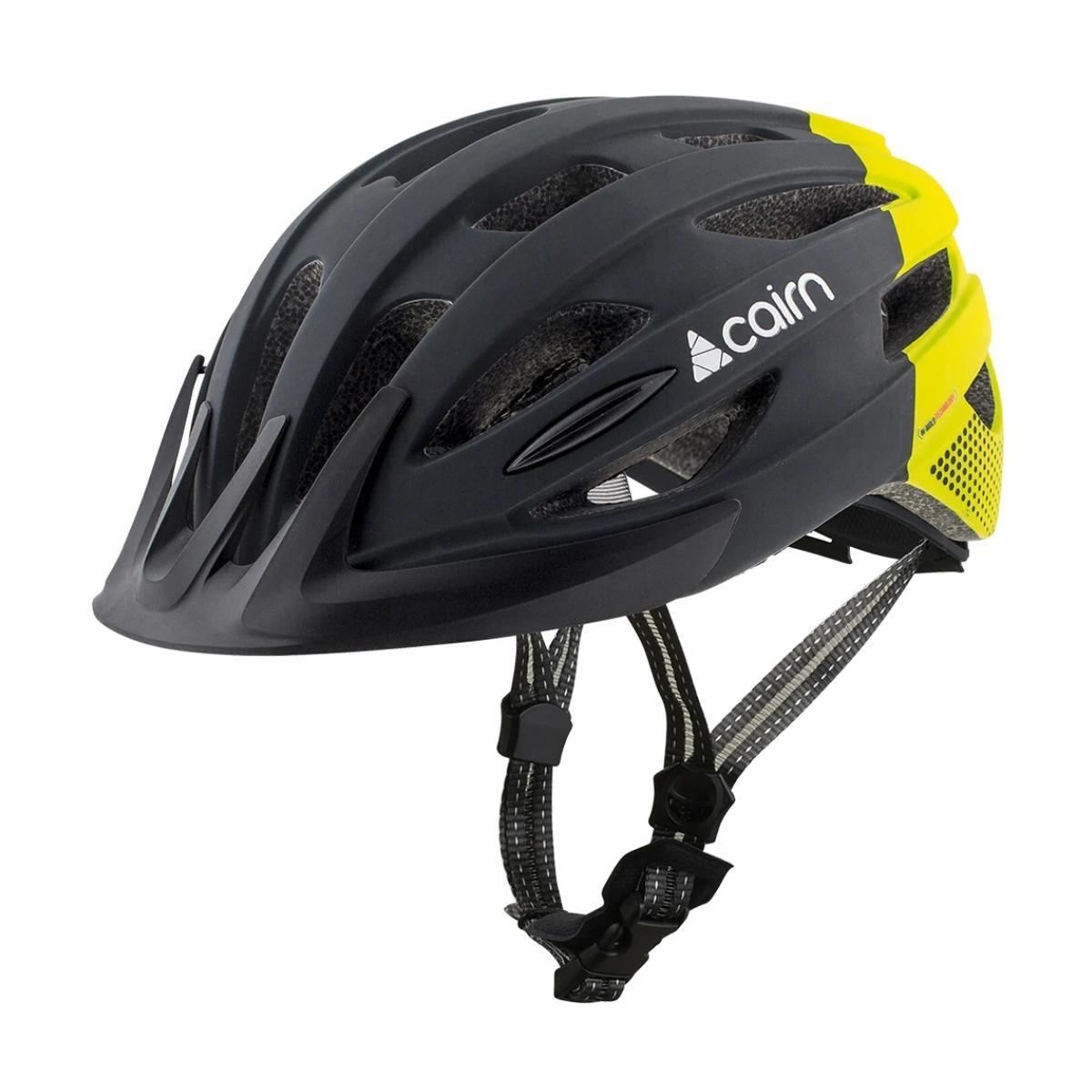 Kask rowerowy Fusion – unisex – czarny / neonowożółty