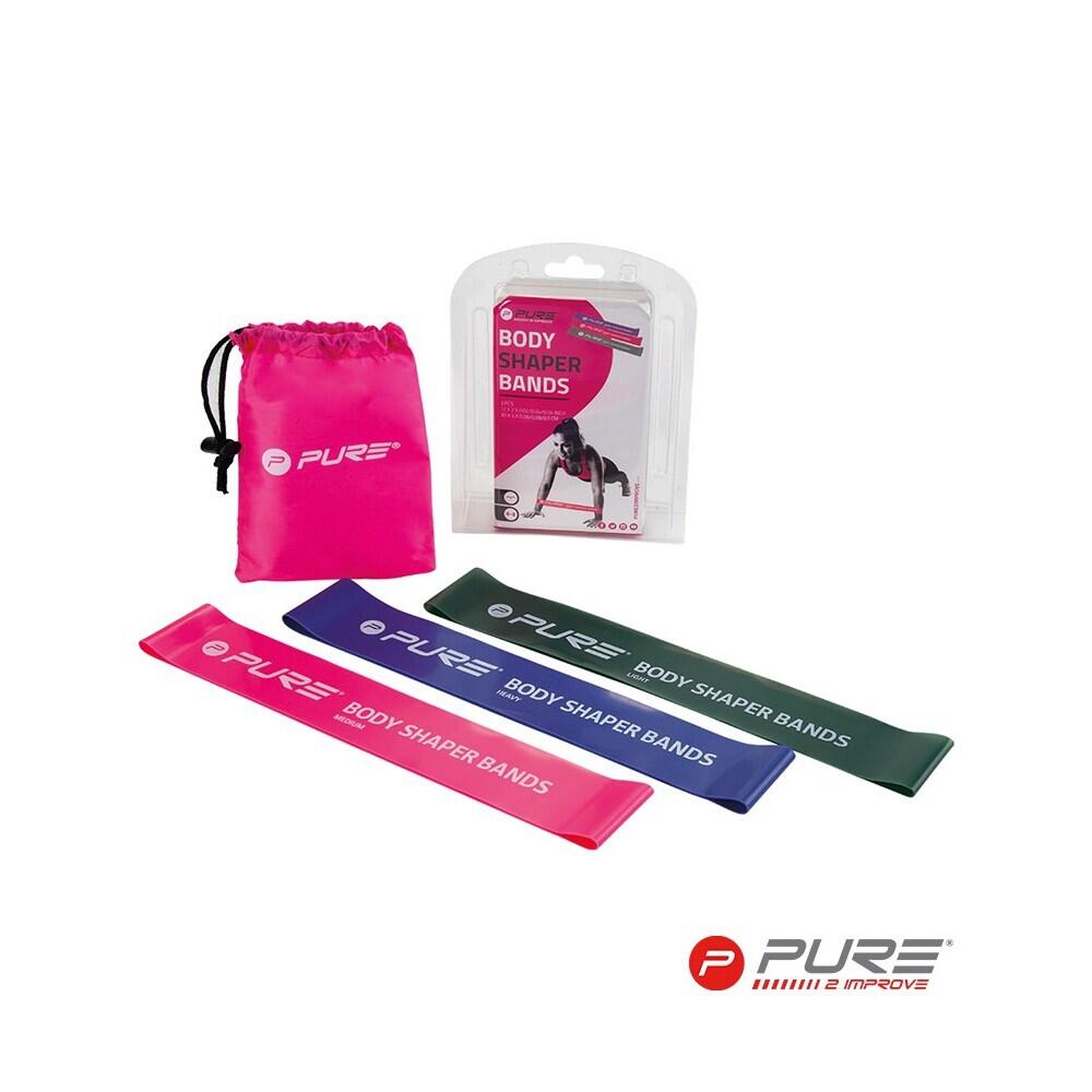 Zestaw 3 taśm oporowych dla kobiet Pure2Improve body shaper