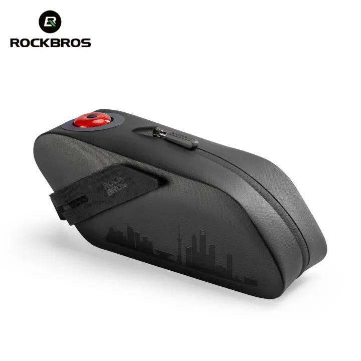 Sakwa podsiodłowa, torba rowerowa z tylną lampką LED Rockbros 30130088