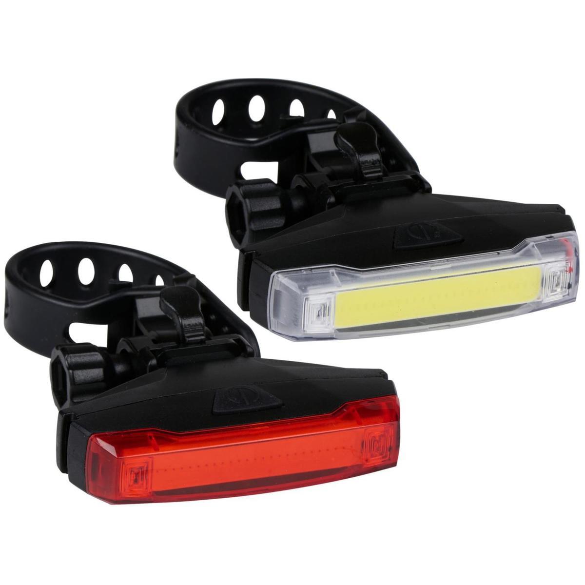 Zestaw lamp rowerowych LED Dunlop przód i tył