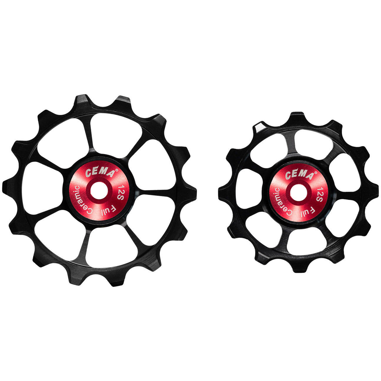 CEMA rolki przerzutki full ceramic Dura Ace 12v czarne
