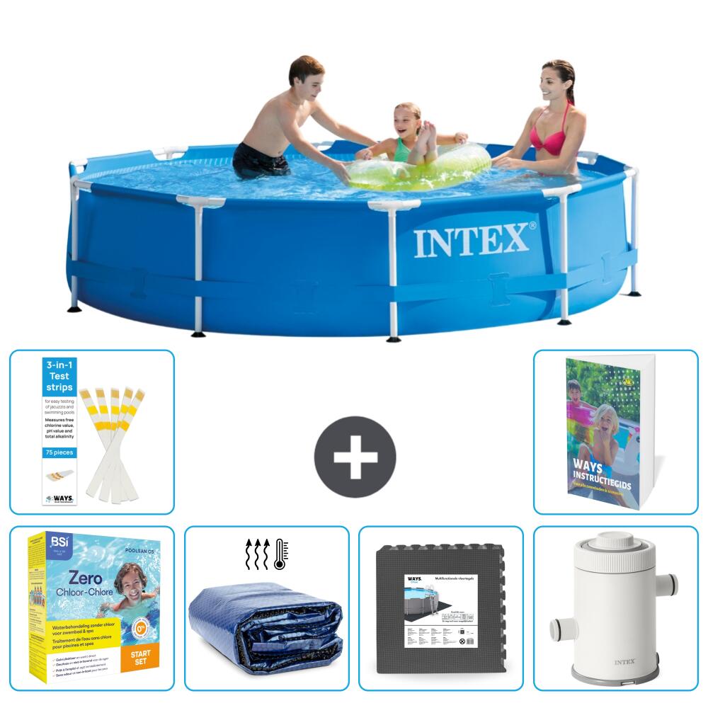 INTEX Basen ze stelażem Okrągły - 305x76 cm - 7-częściowy S111