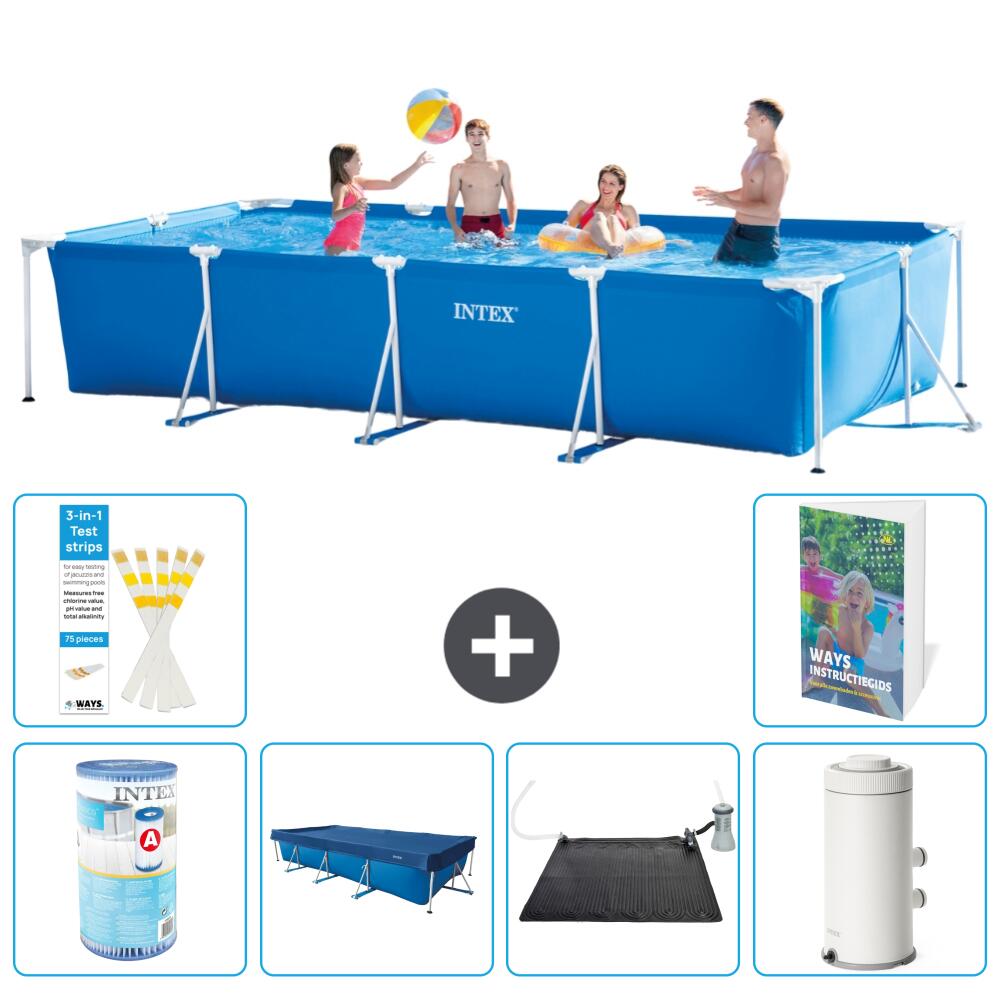 INTEX Basen ze stelażem Prostokątny - 450x220x84 cm - 7-częściowy S168