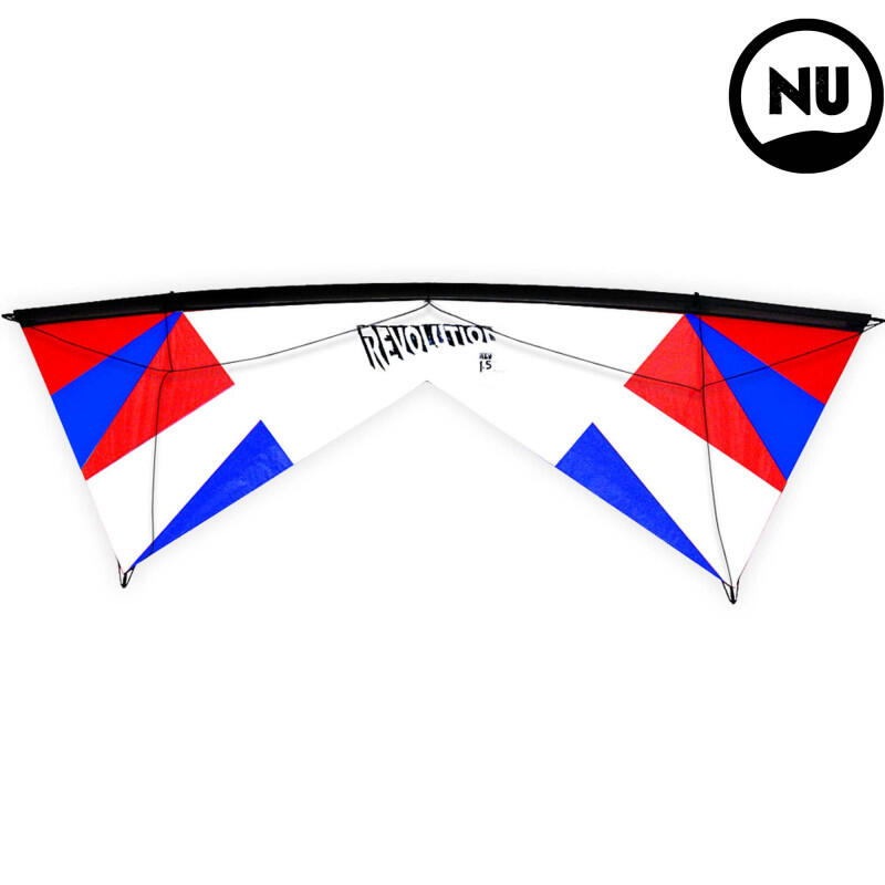 Latawiec akrobacyjny Revolution EXP Reflex czerwono-biało-niebieski VSRV00114