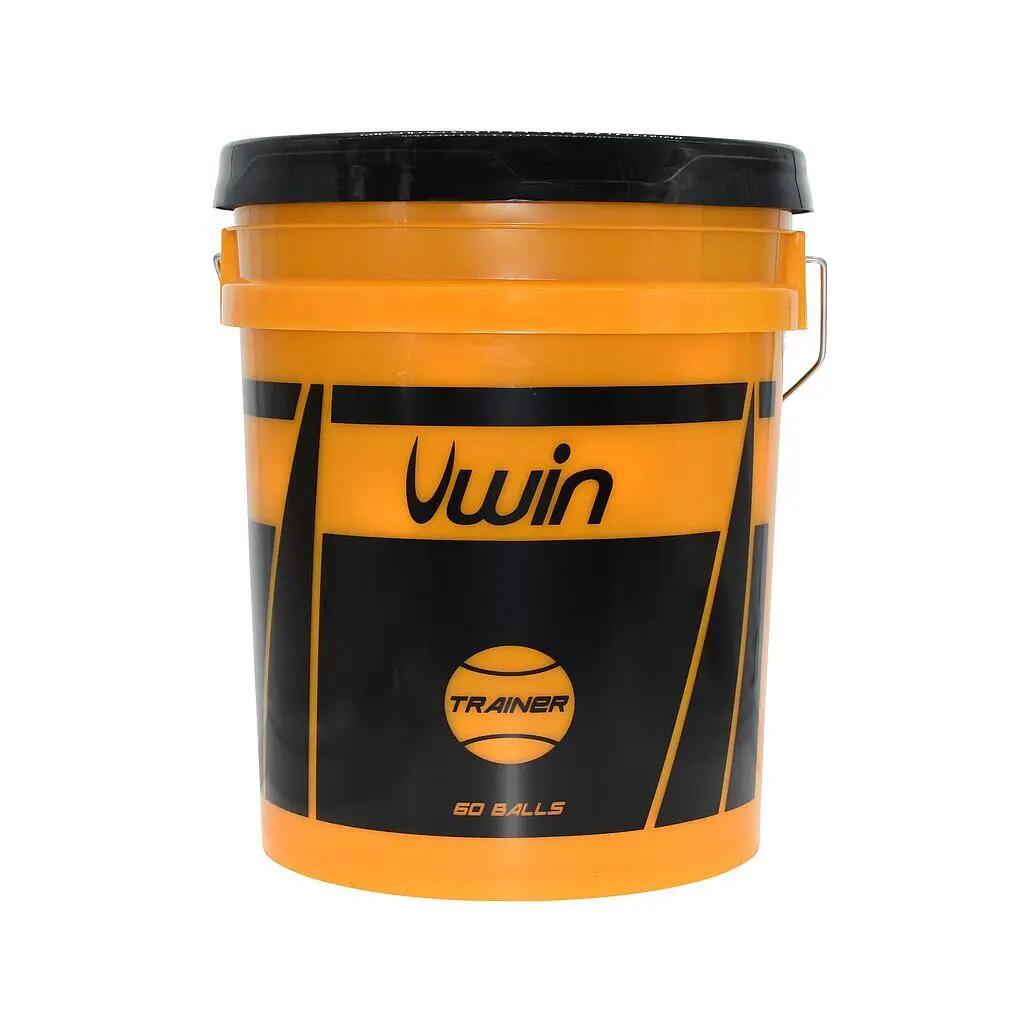 Piłka tenisowa z wiaderkiem 60 piłek Uwin Trainer