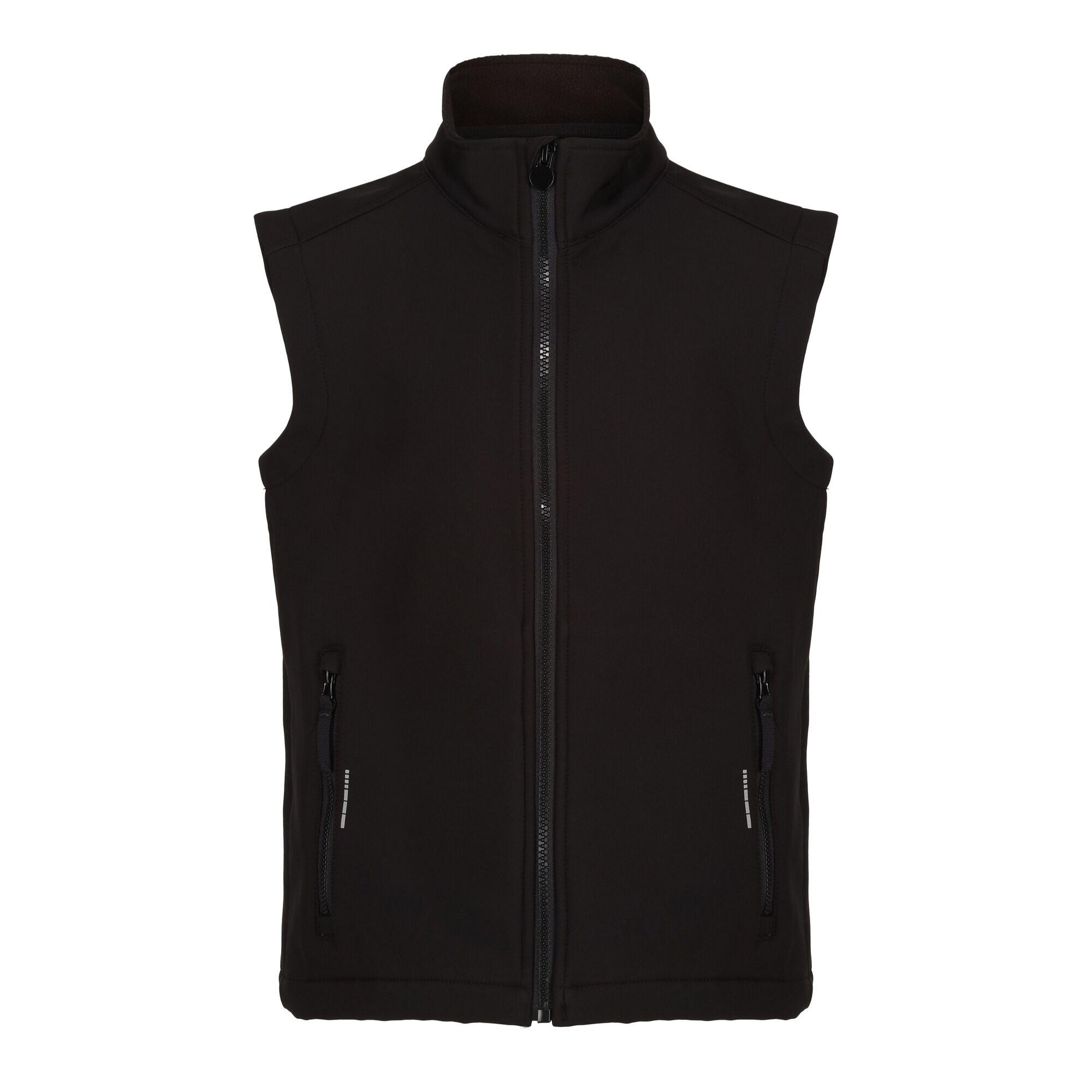Bezrękawnik Dziecięcy Softshell Odblaskowy Materiał