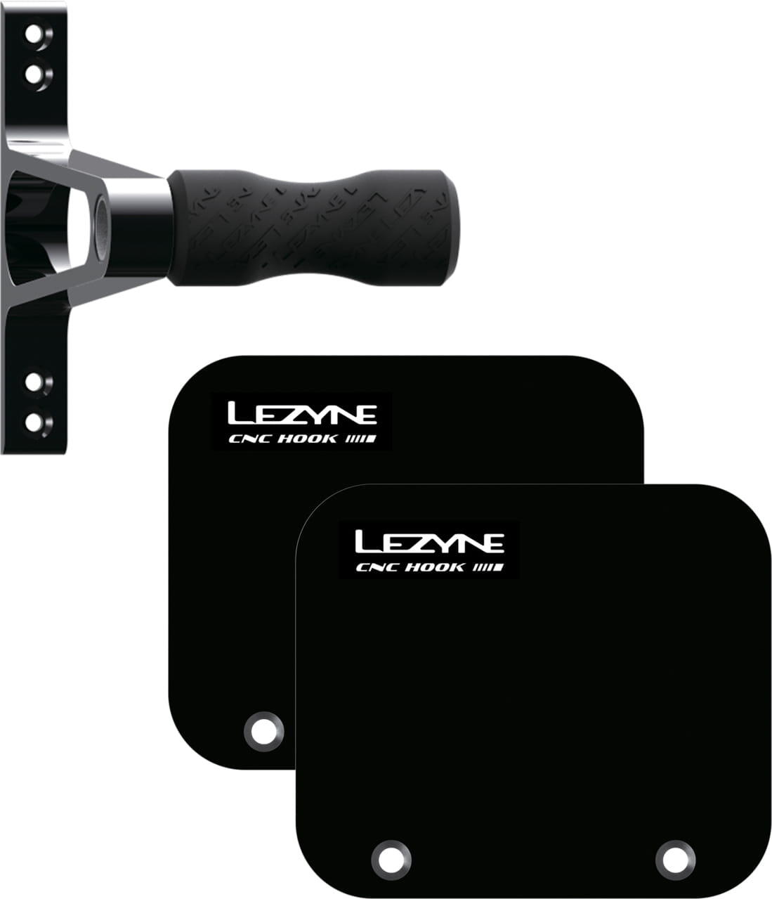 Lezyne Wheel Hook - uchwyt ścienny na rower, aluminium, do 32 kg